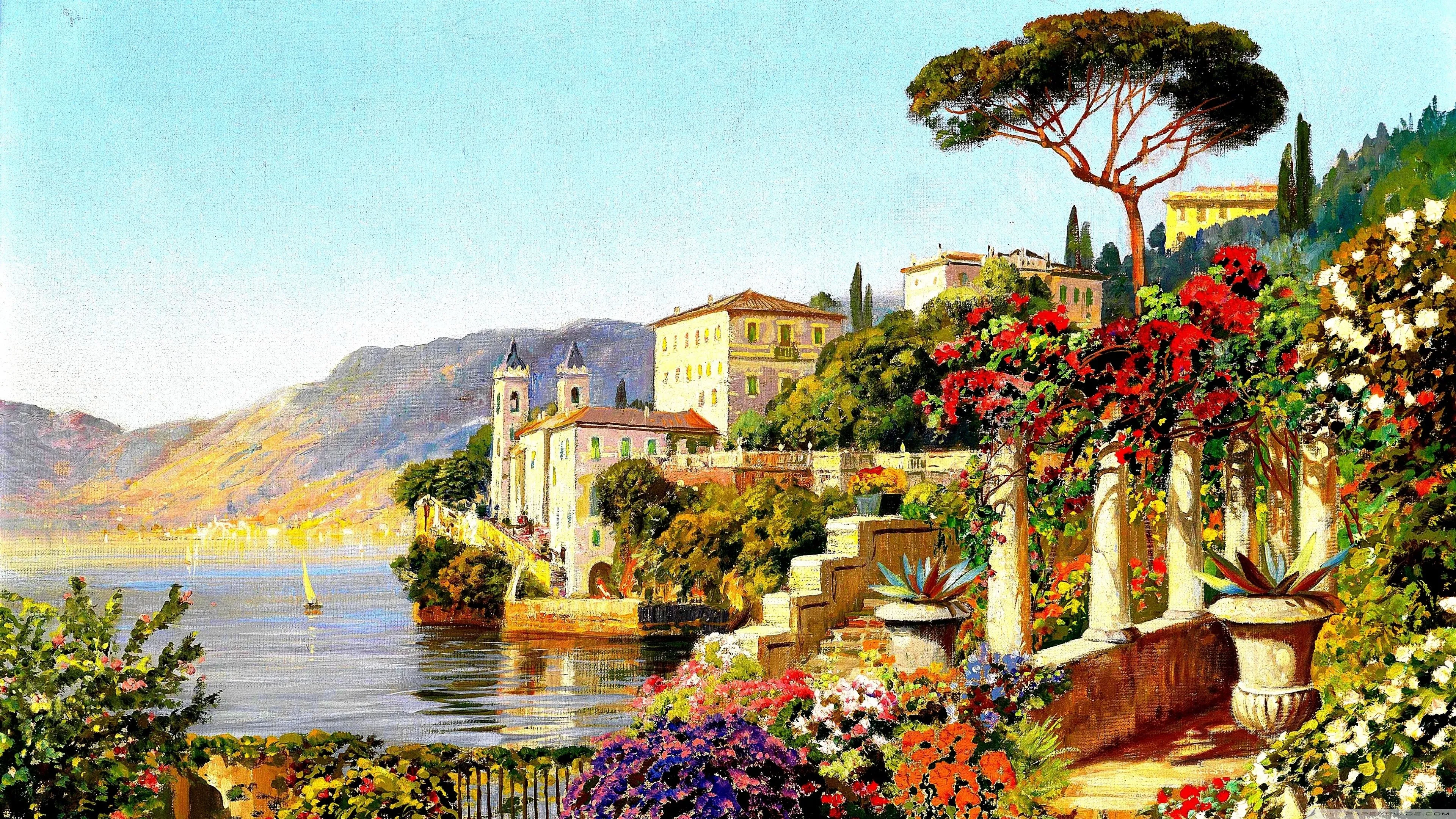 Beautiful Old Painting 4K UHD Wallpaper for UltraHD Desktop and TV, Widescreen and UltraWide Display, Smartphone and Tablet Devices