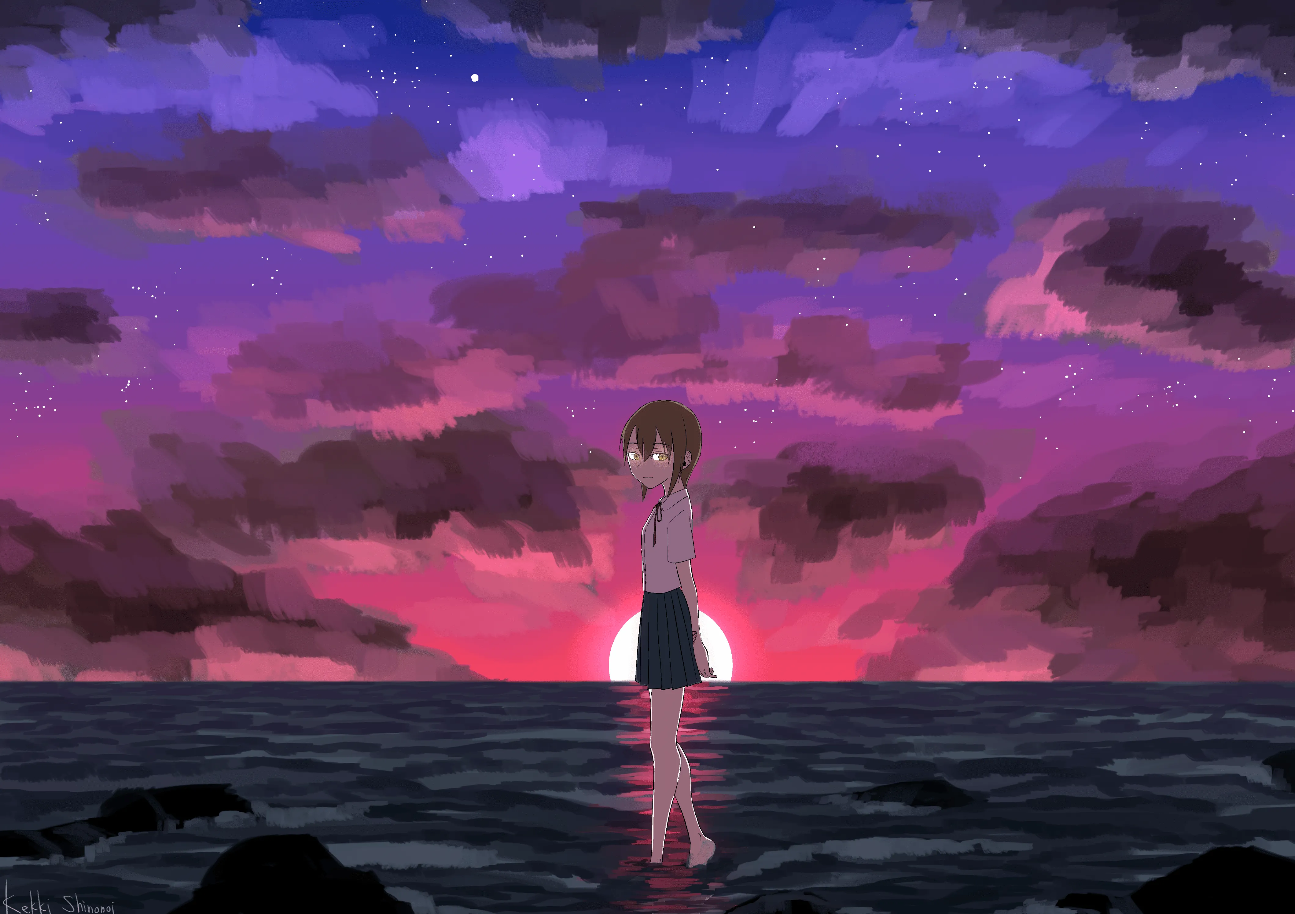 Download Sumire Souma Anime Sakurada Reset 4k Ultra HD Wallpaper by 篠ノ井亅軌x2991