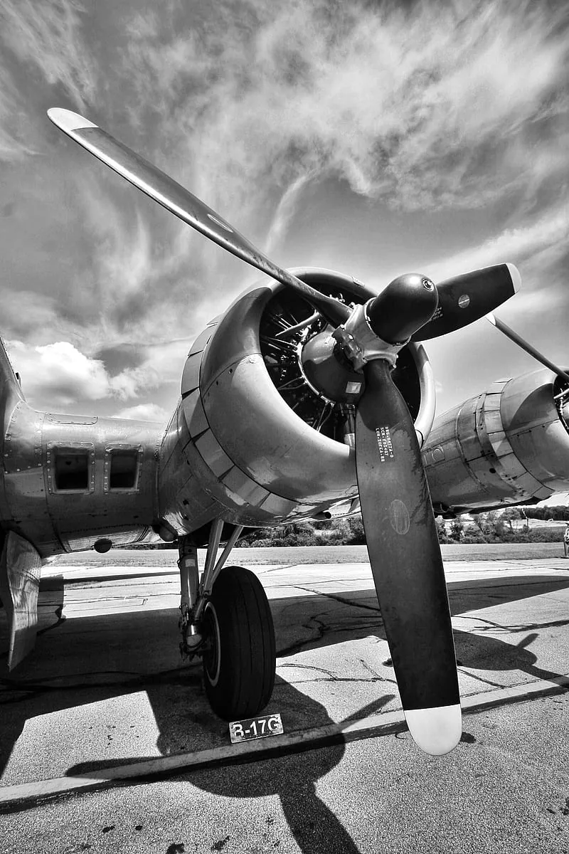 HD airplane engine wallpaper