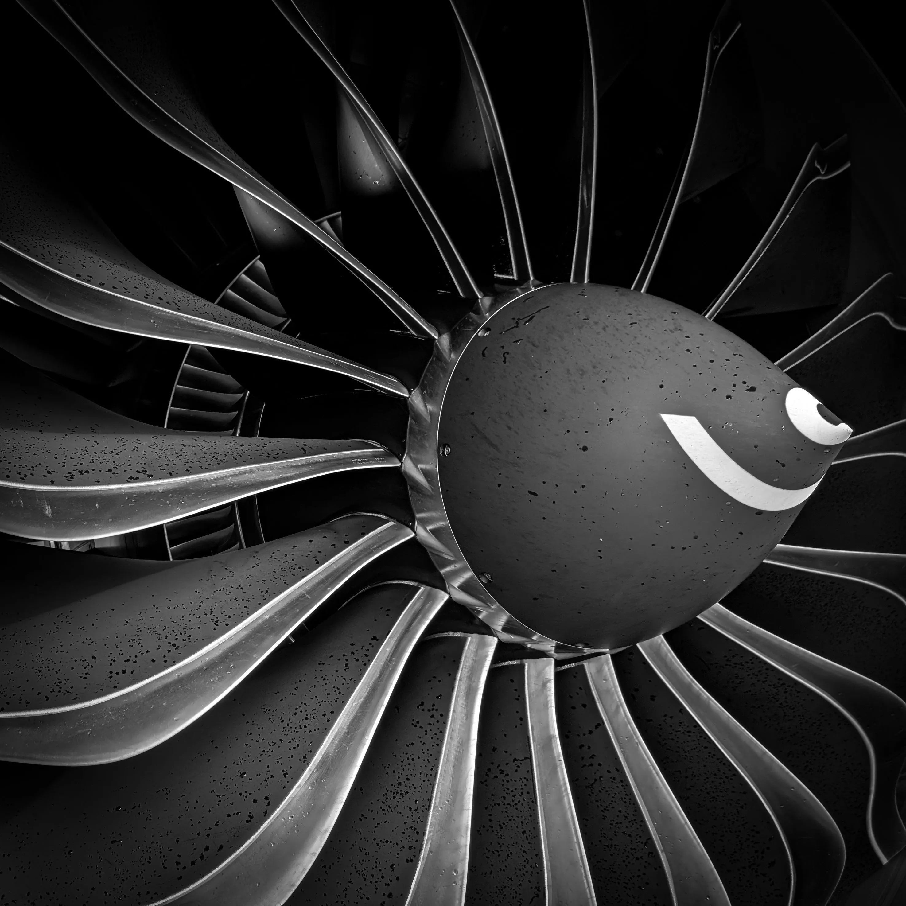 Close Up Of An Airplane Engine · Free