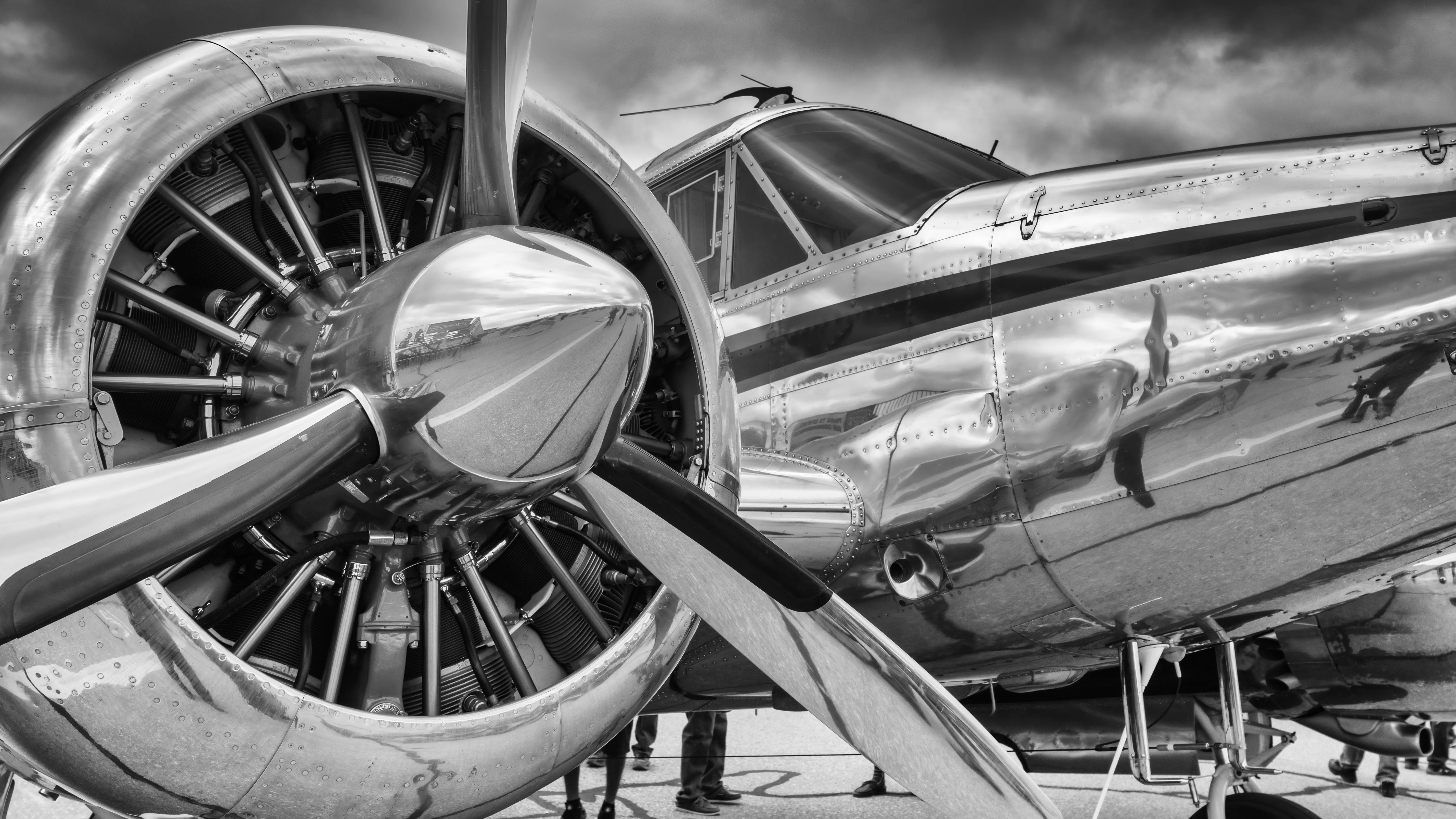 Wallpaper Airplane, Aircraft, Aviation, Propeller, Wheel, Background Free Image