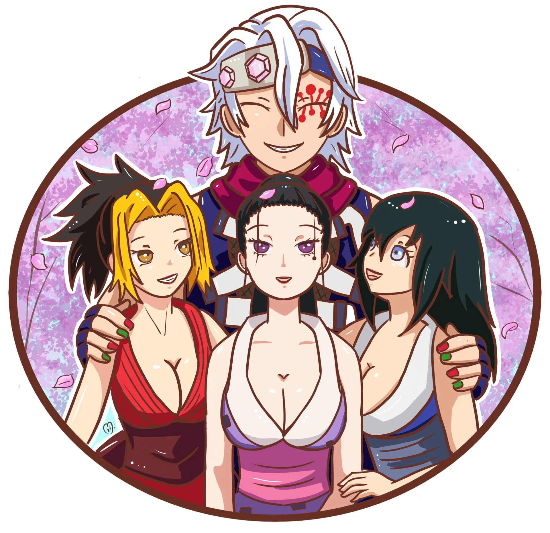 Uzui and his wives no Yaiba
