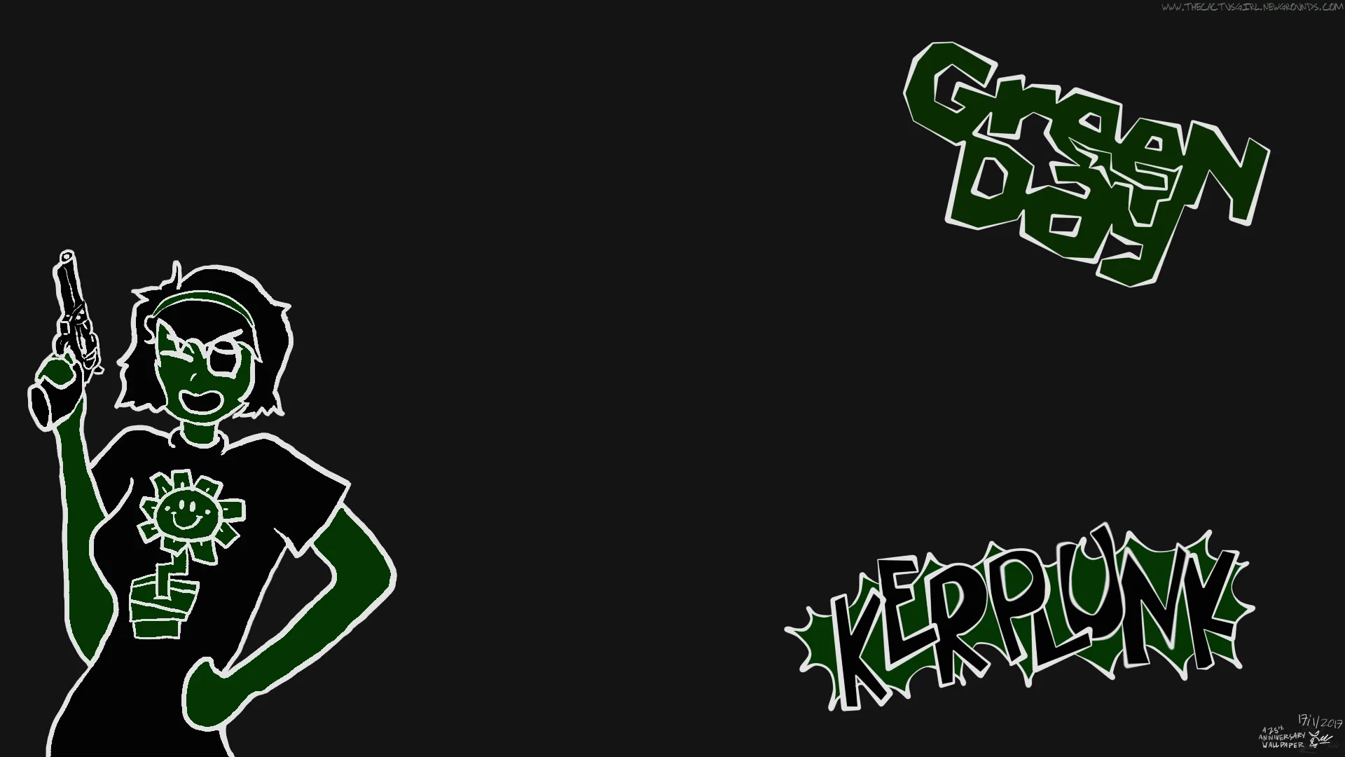 Kerplunk Wallpaper. Green Dayth Anniversary by TheCactusGirl on Newgrounds