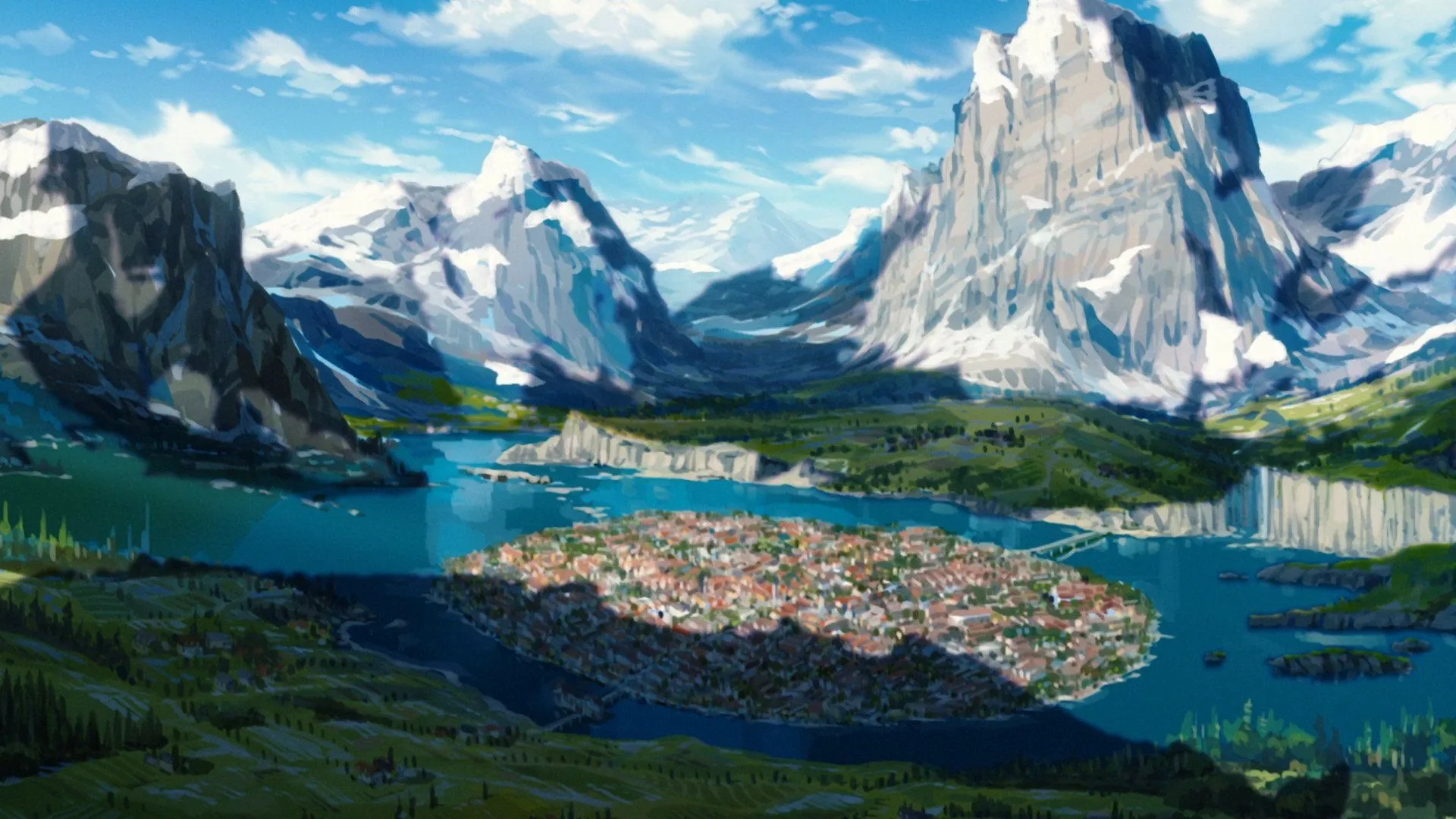 Mushoku Tensei Anime Landscape HD Wallpaperx1080