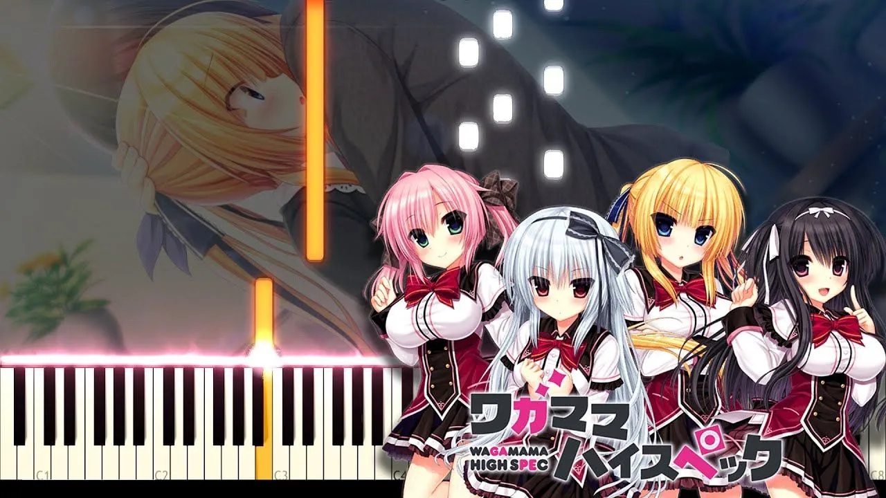 To the Place of Desire. 想いの先へ High Spec OST 14. ワガママハイスペック [ Piano Tutorial + Sheets ]