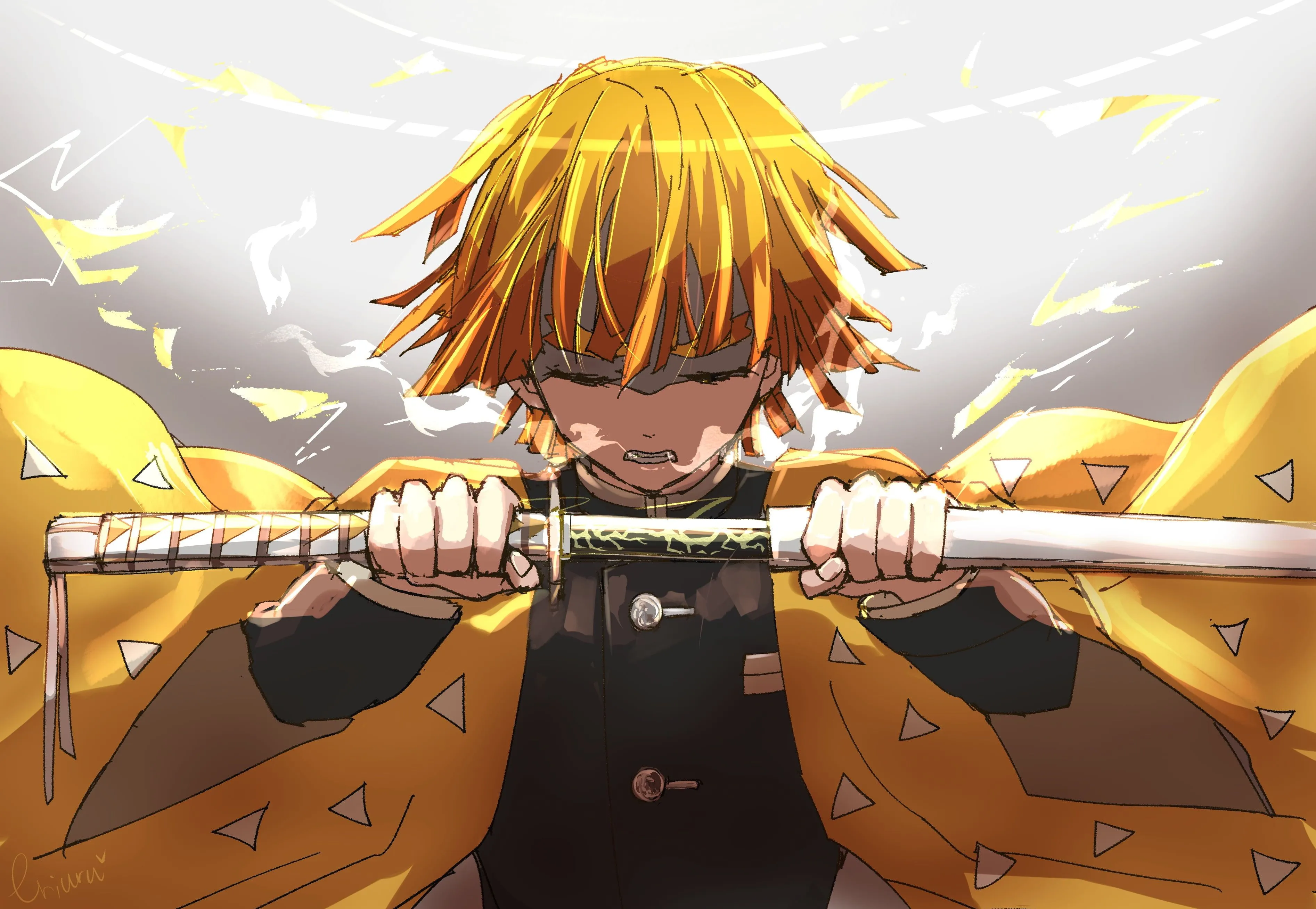 Free download. HD wallpaper: Anime, Demon Slayer: Kimetsu no Yaiba, Zenitsu Agatsuma