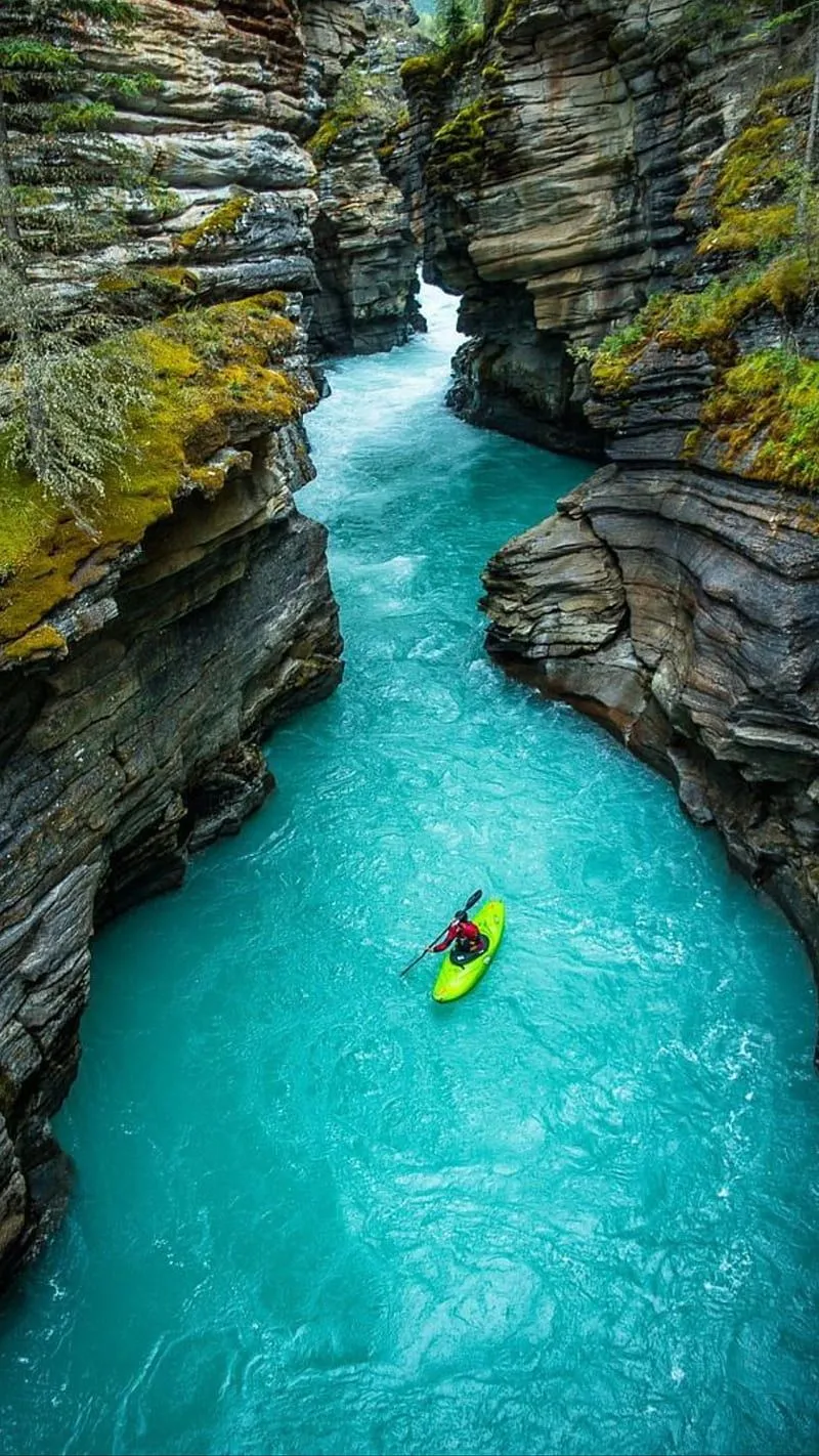 HD raft, river wallpaper