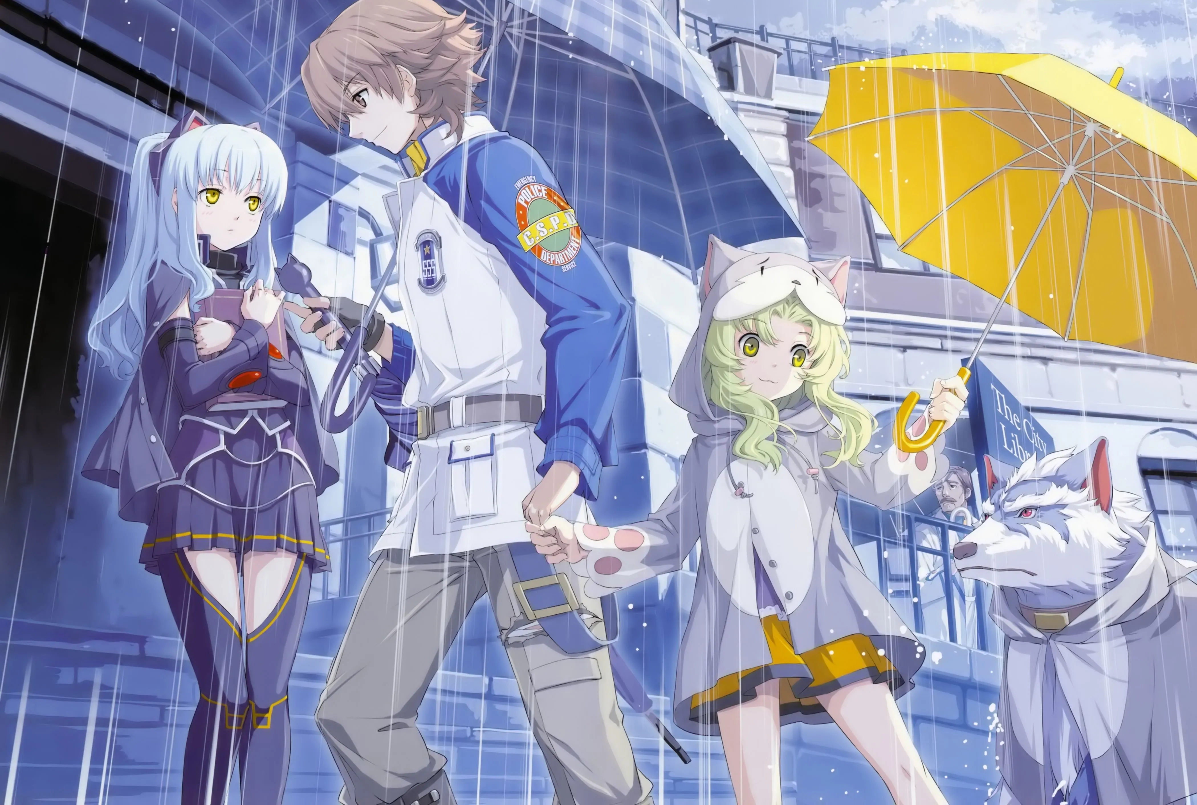 Wallpaper Time, Eiyuu Densetsu, ears, form, kea, tio plato, cloak, animal for mobile and desktop, section аниме, resolution 4200x2825