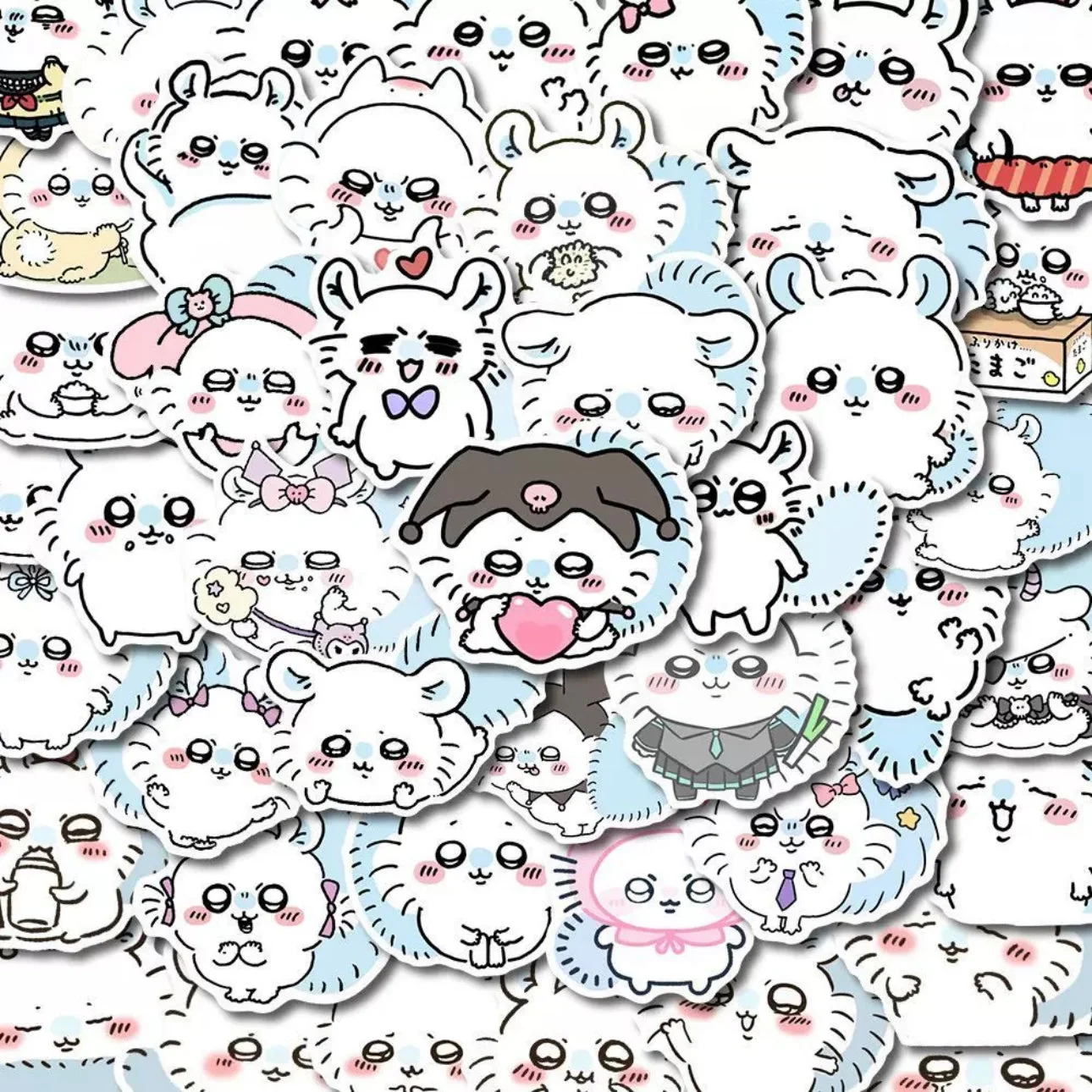 Japanese Cartoon ChiiKawa. Momonga Sticker Set Pieces Phone iPad