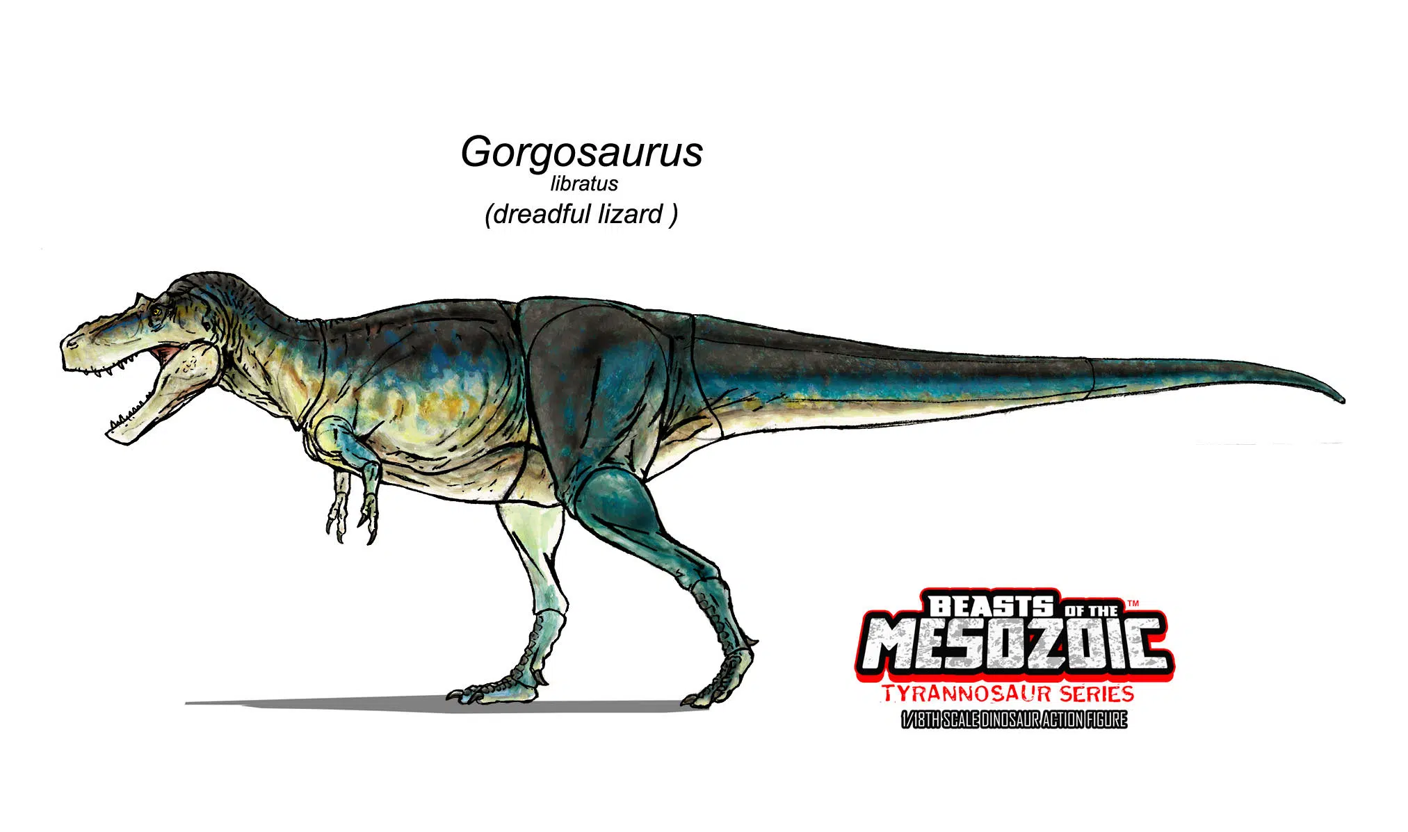 Color design for the Beasts of the Mesozoic Gorgosaurus! Beast Studio. Scientific Dinosaur Action Figures & Collectibles