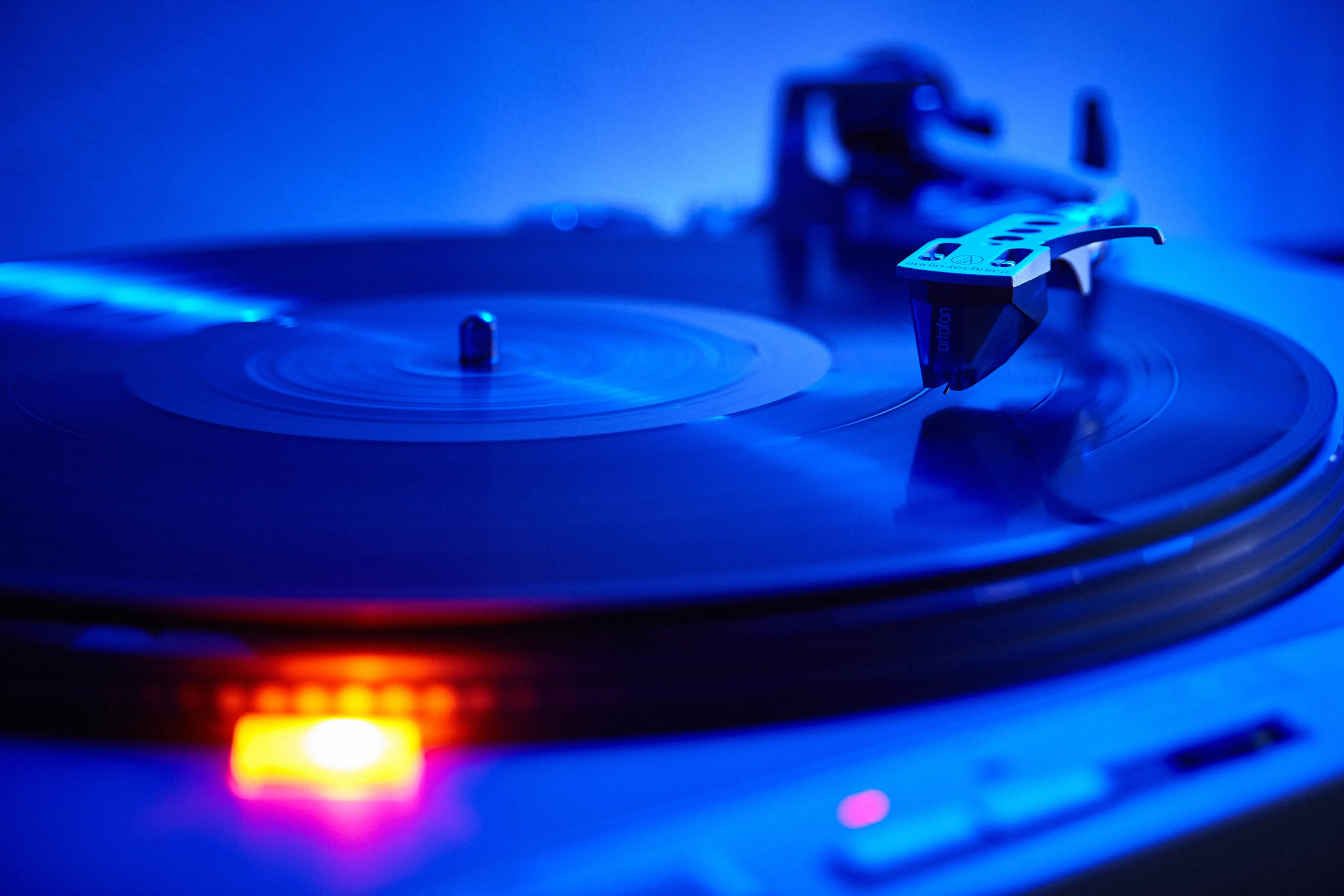 A Vinyl Record on a Turntable · Free