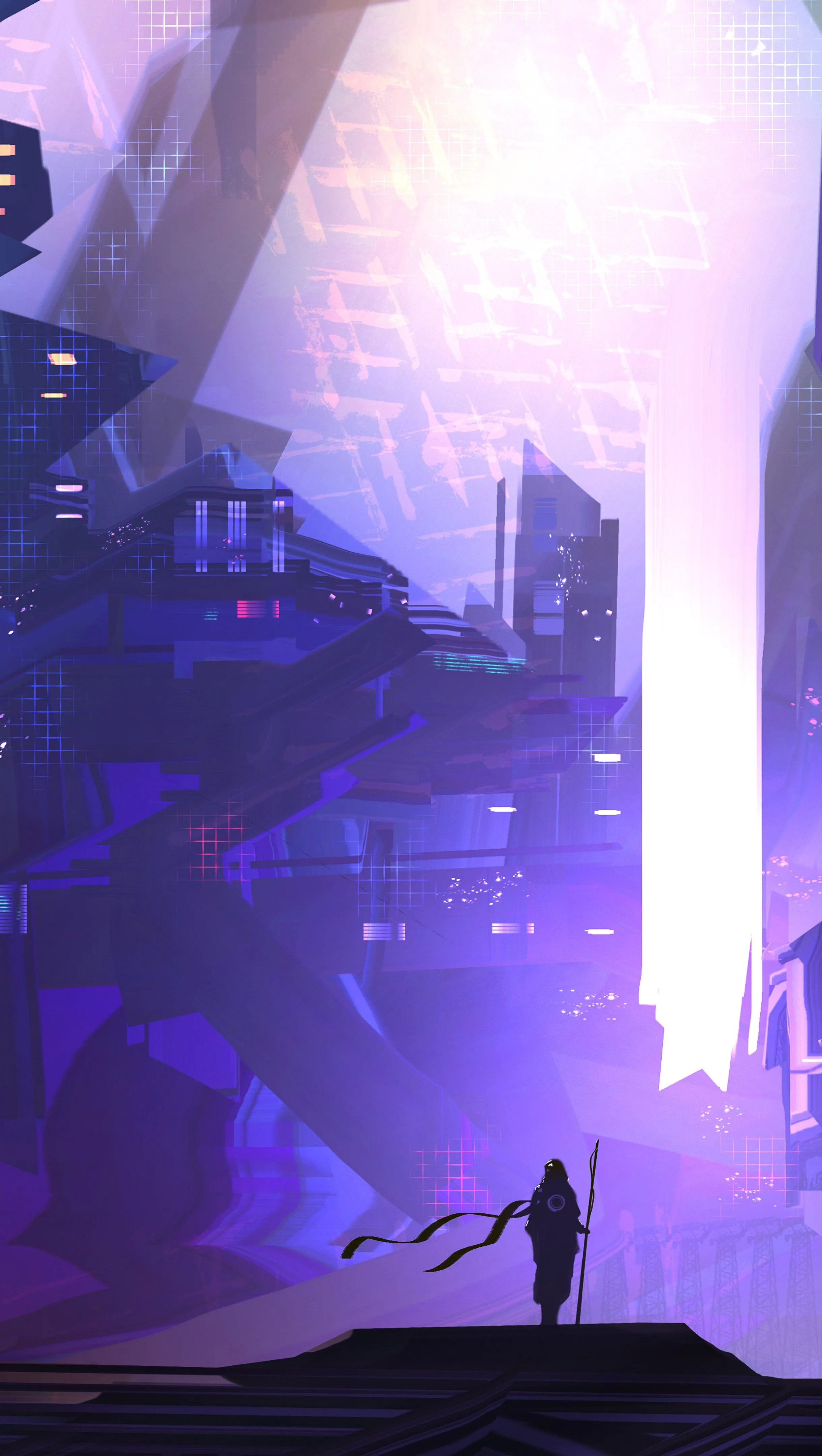 Science fiction city digital art Wallpaper 4K for iPhone and Mobile Phone