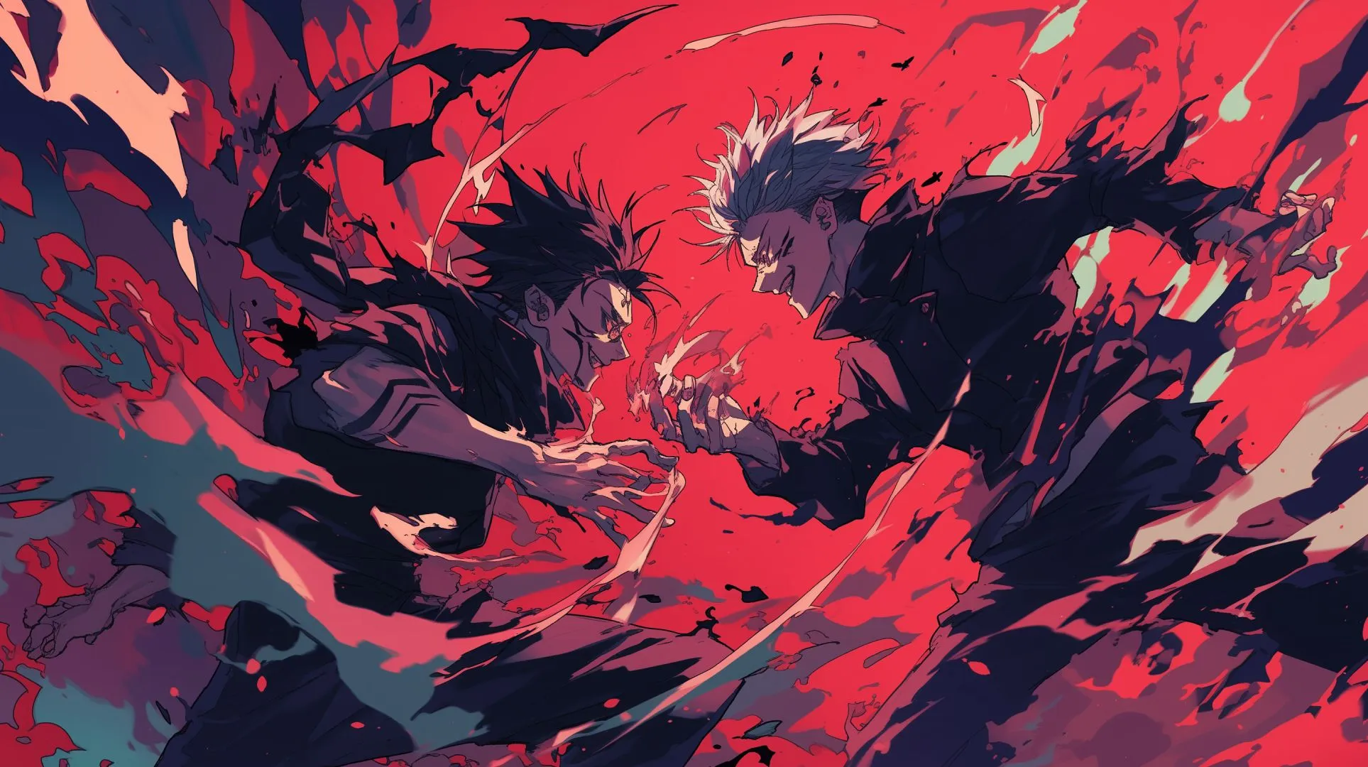 Satoru Gojo x Sukuna HD Jujutsu Kaisen Epic Art Wallpaper, HD Anime 4K Wallpaper, Image and Background