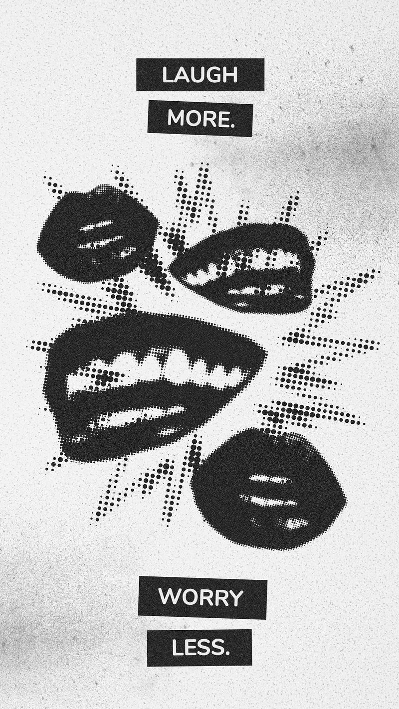 Black and White Y2K Wallpaper