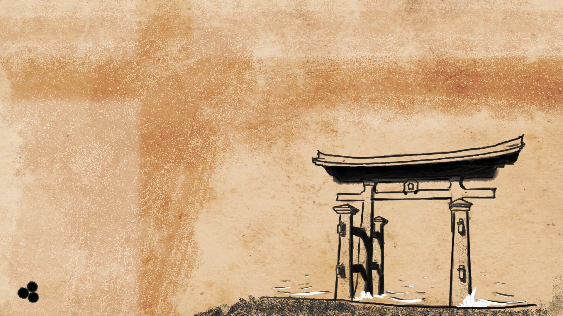 Elegant Japanese Artistry: HD Torii Gateway Wallpaperx1080
