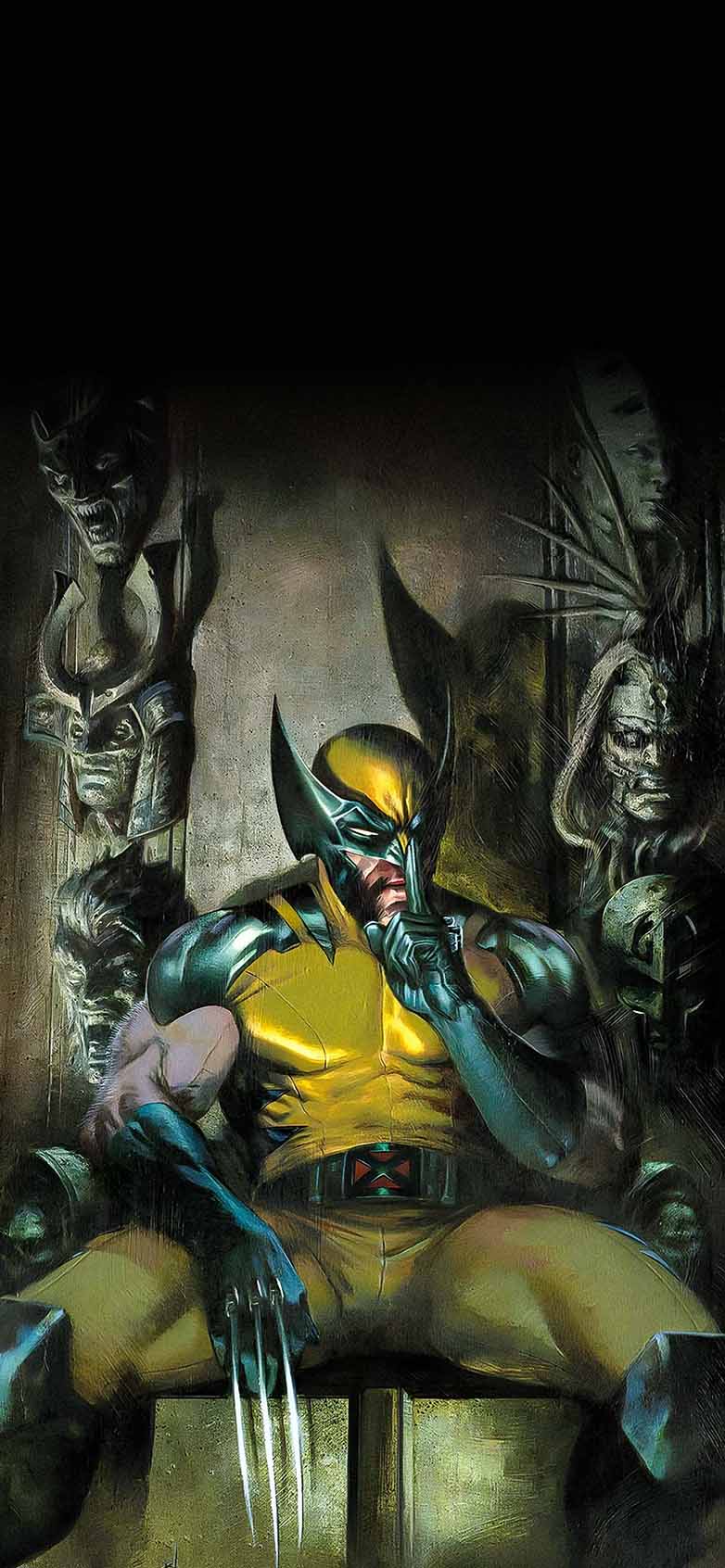 Wolverine on Throne Comic Superhero Wallpaper