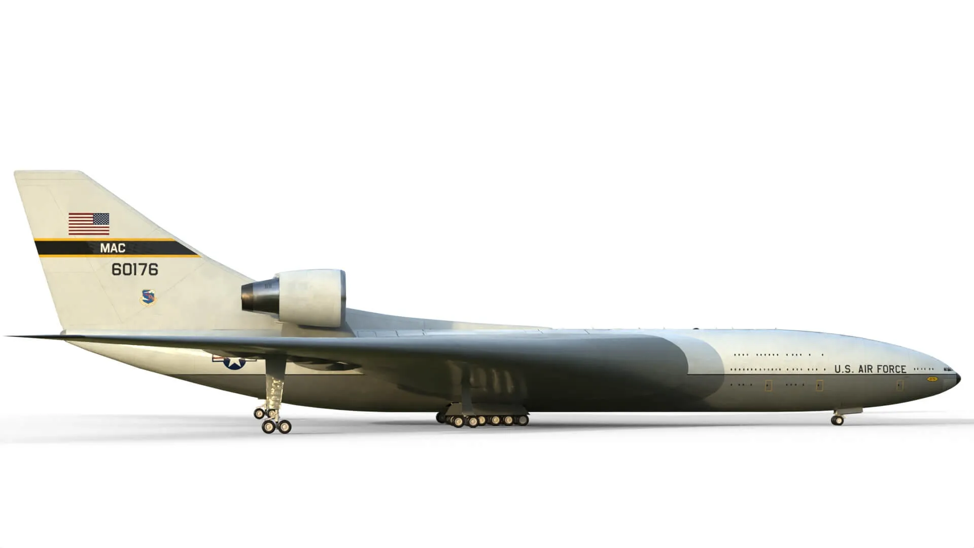 Lockheed CL 1201 Nuclear Powered Aircraft 3D Model