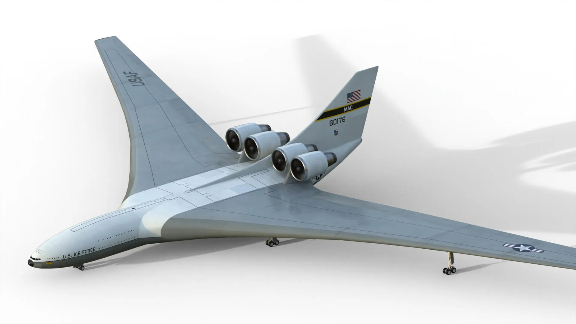 Lockheed CL 1201 Nuclear Powered Aircraft 3D Model