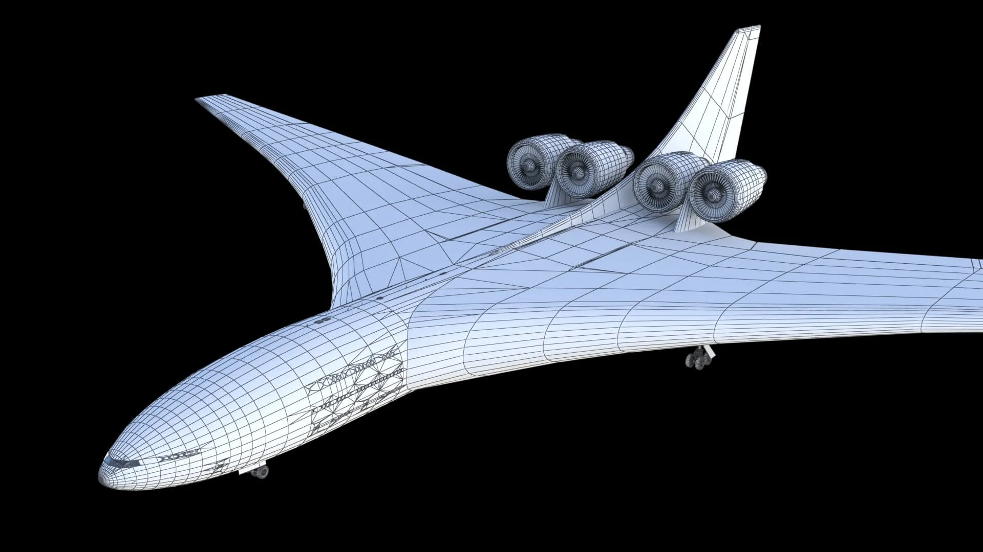 Lockheed CL 1201 Nuclear Powered Aircraft 3D Model
