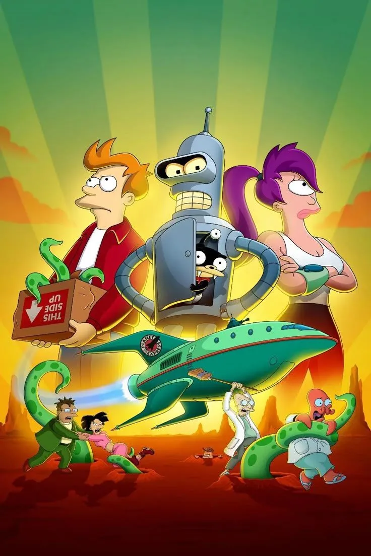 Cartoon futurama. Futurama art, Futurama wallpaper aesthetic, Simpsons futurama