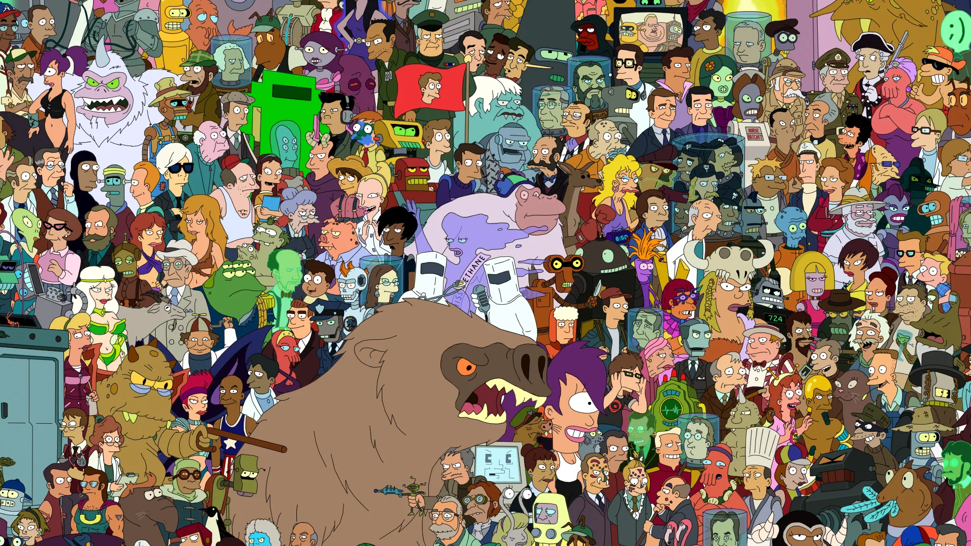See Every Futurama Character In One Poster
