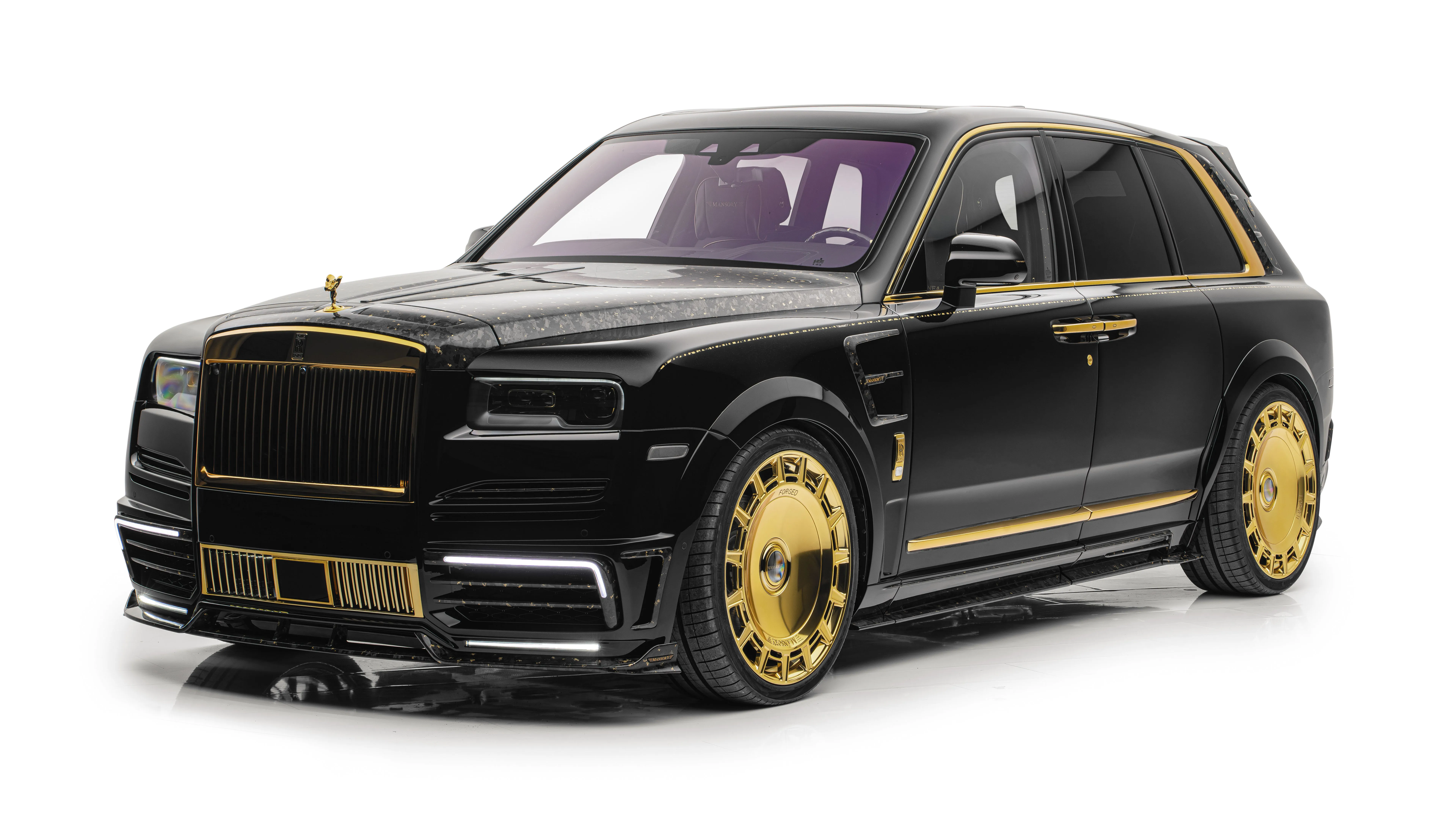 Rolls Royce Cullinan Wallpaper 4K, Mansory, 2024, 5K, 8K, Black Cars