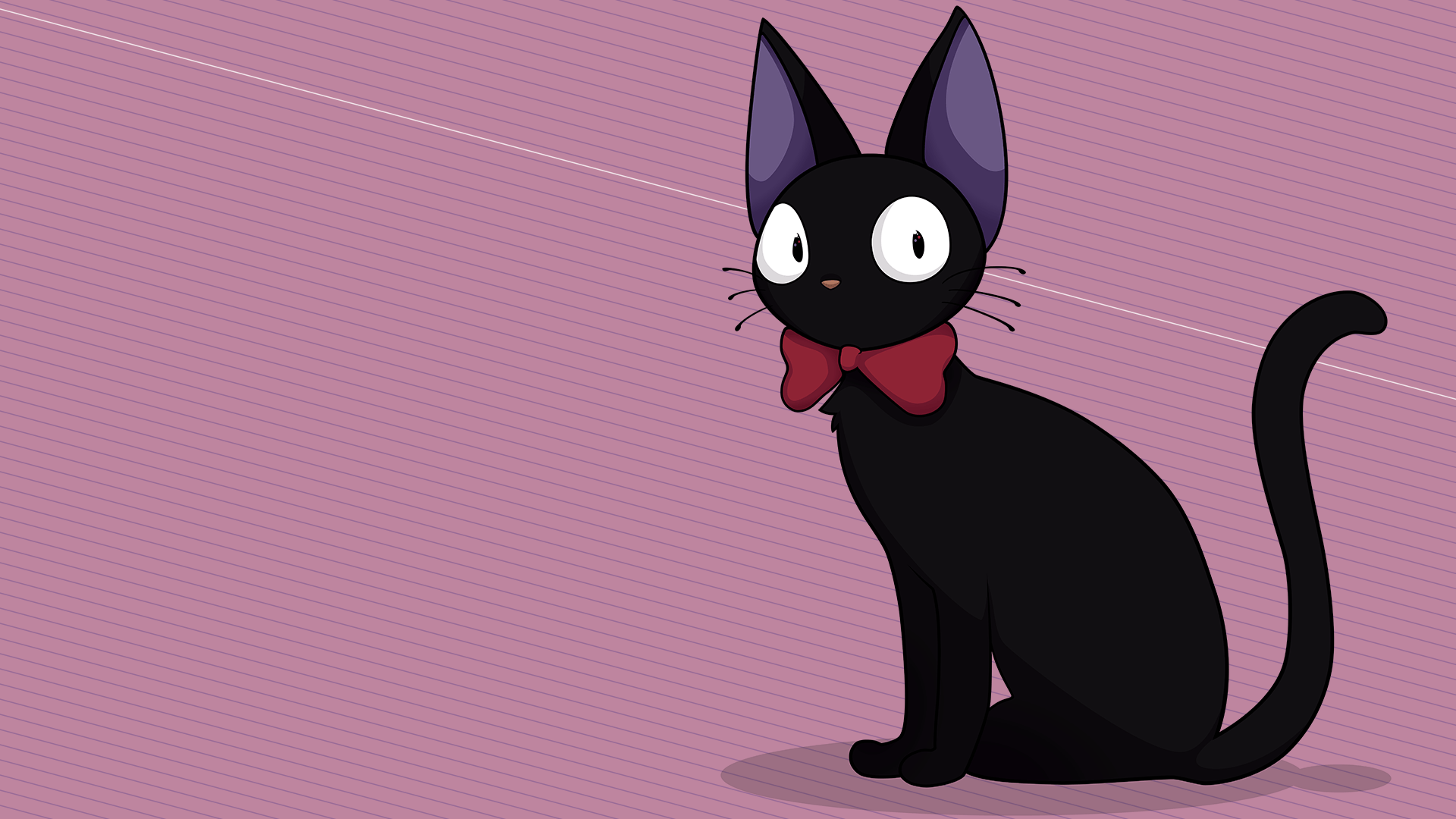 HD Anime Wallpaper: Jiji from Kiki's Delivery Servicex1080