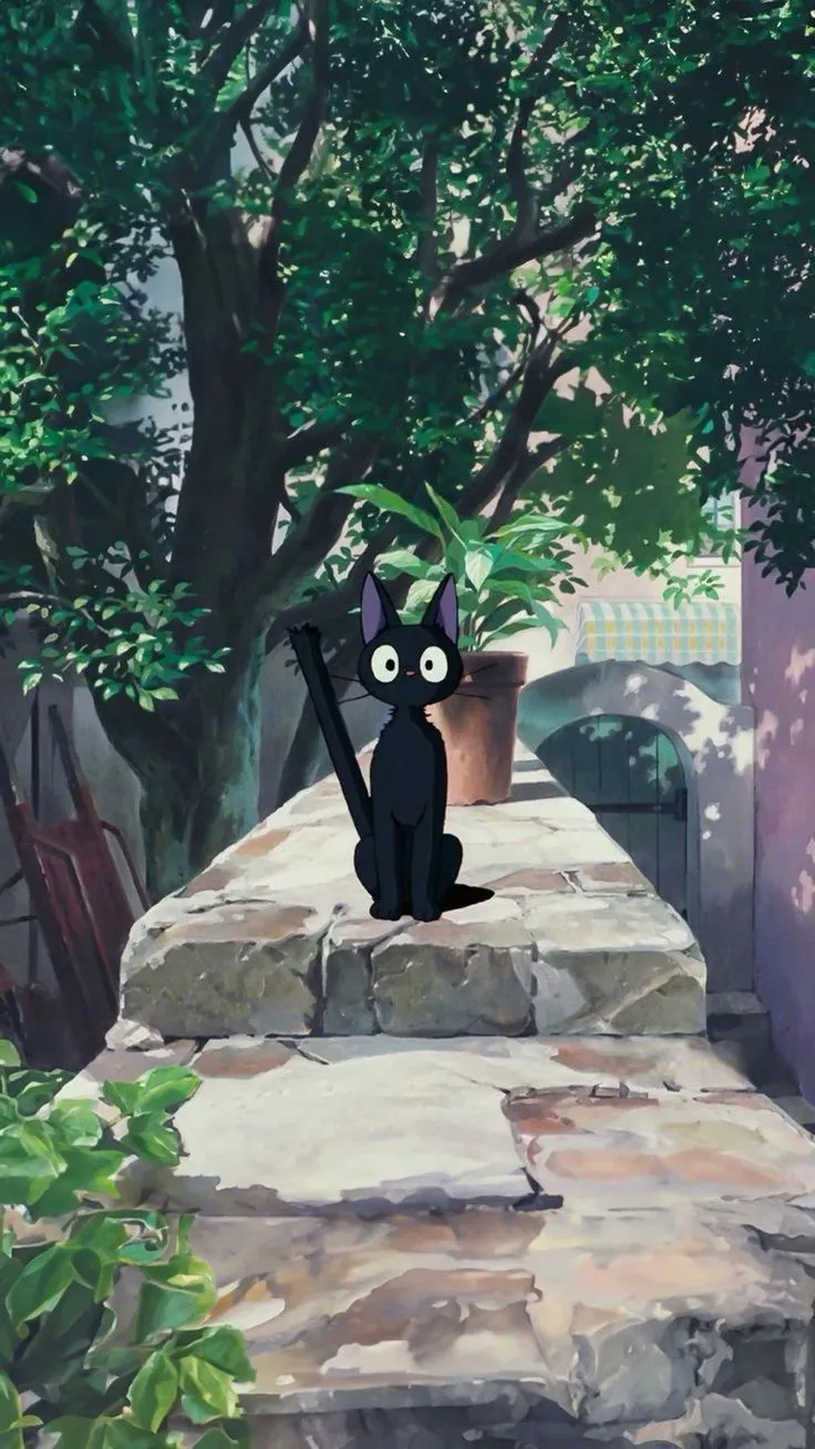 Jiji aesthetic wallpaper. Jiji background, Jiji wallpaper studio ghibli, Kiki's delivery service
