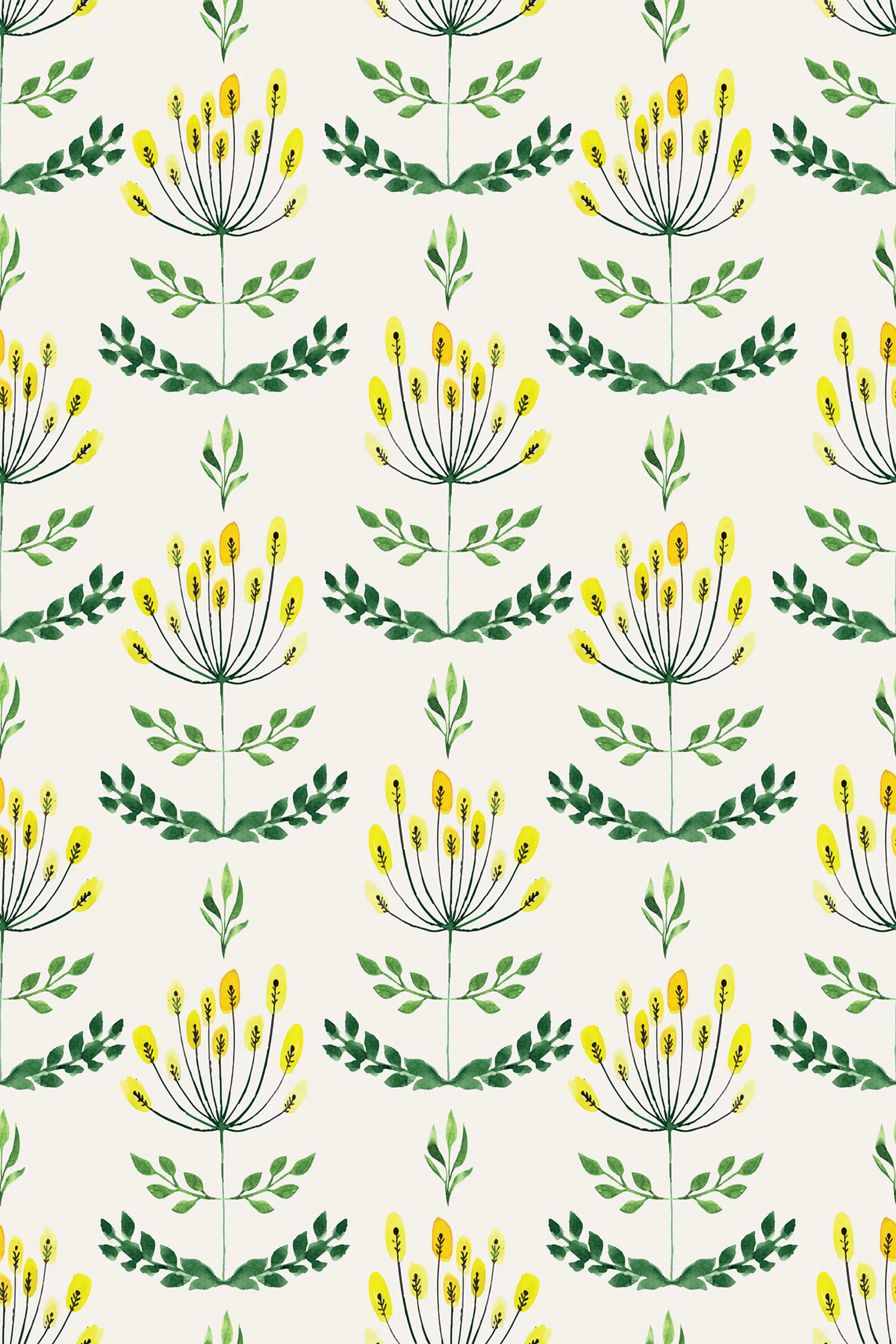 Abstract sunflower Peel and Stick Removable Wallpaper