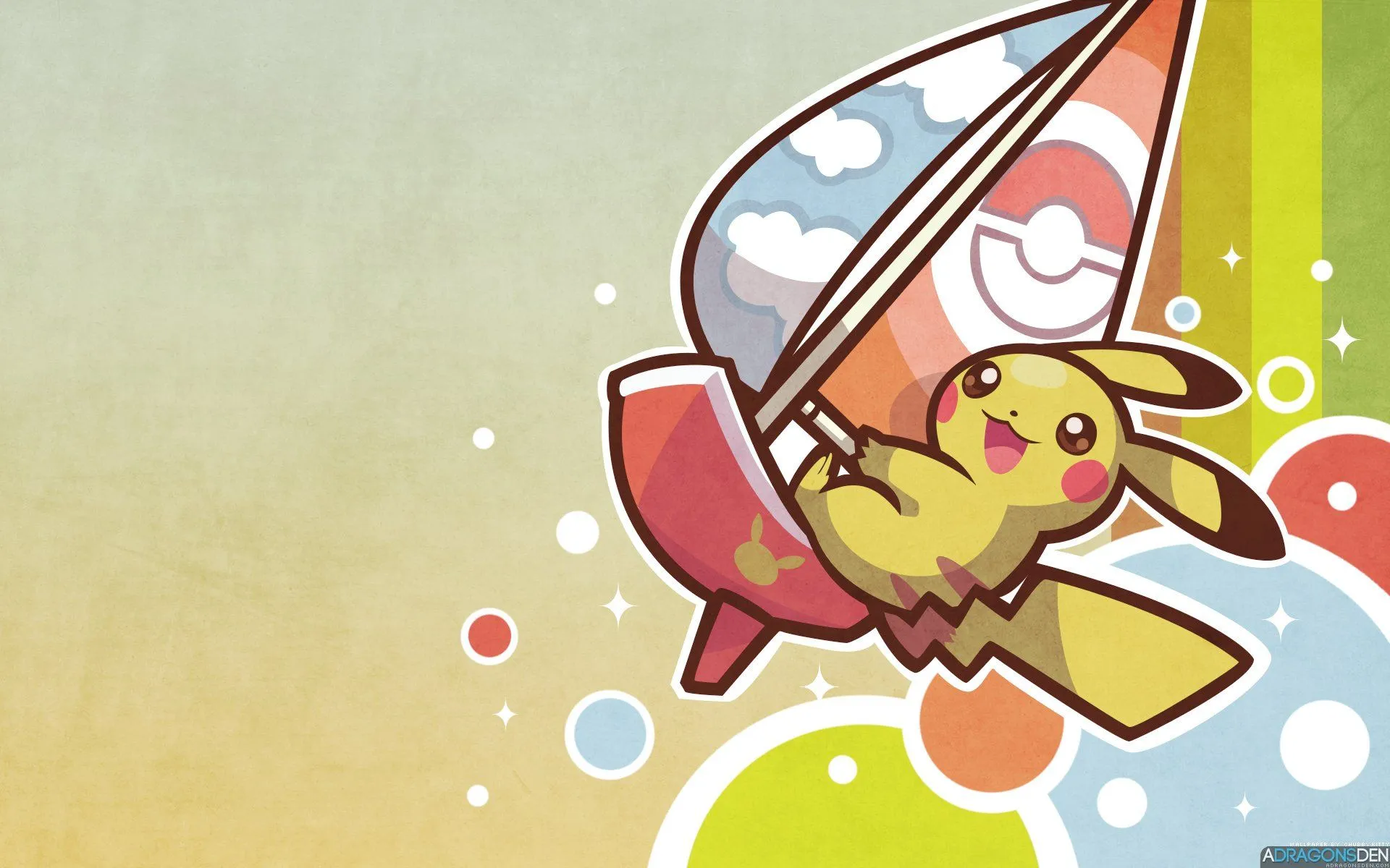 HD Pikachu Sail: Vibrant Anime Pokémon Wallpaper Delight