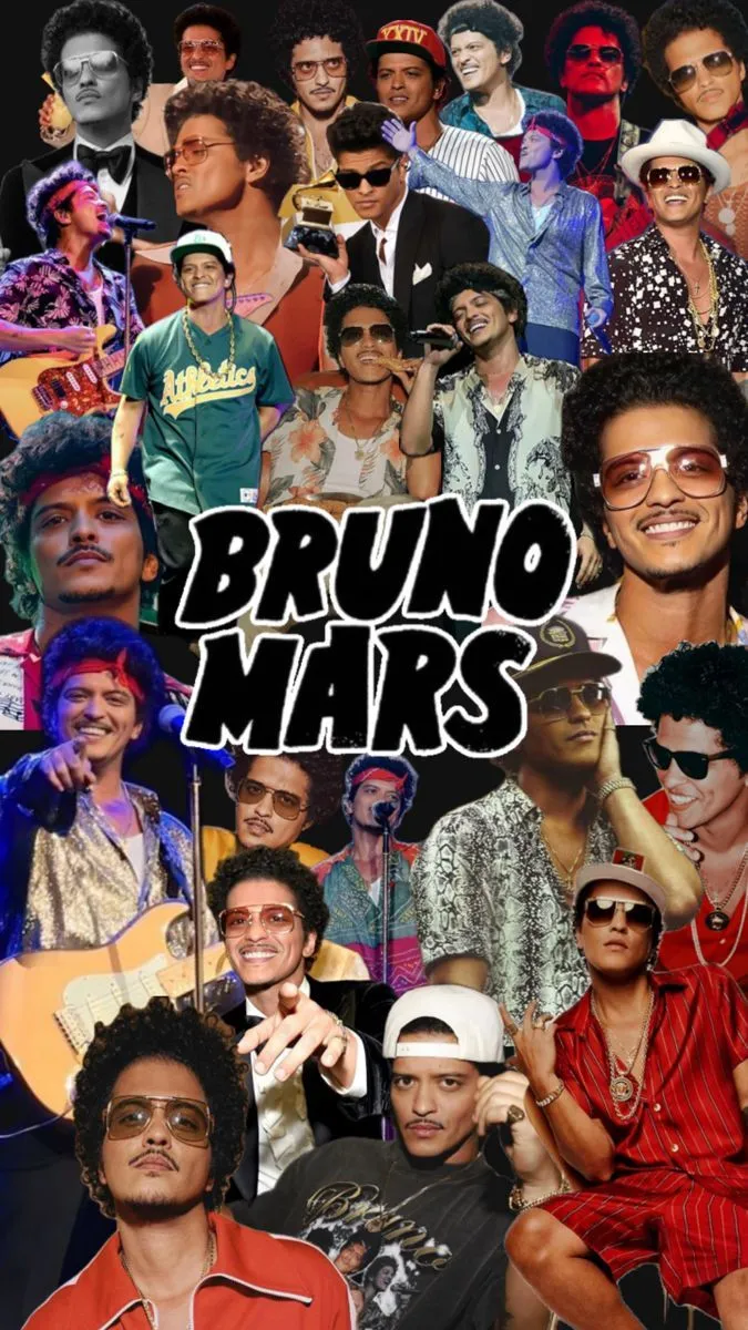 Bruno Mars collage wallpaper. Bruno mars background, Bruno mars concert, Bruno mars wallpaper