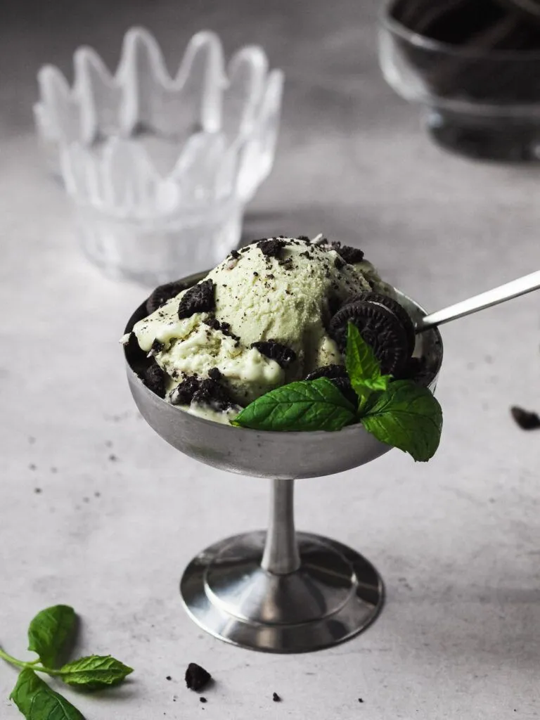Mint Oreo Healthier Vegan Ice Cream me healthy