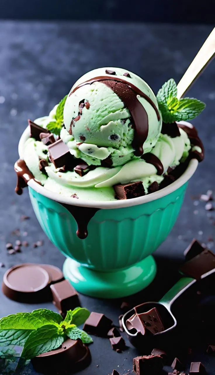 Mint Choc Chip Ice Cream