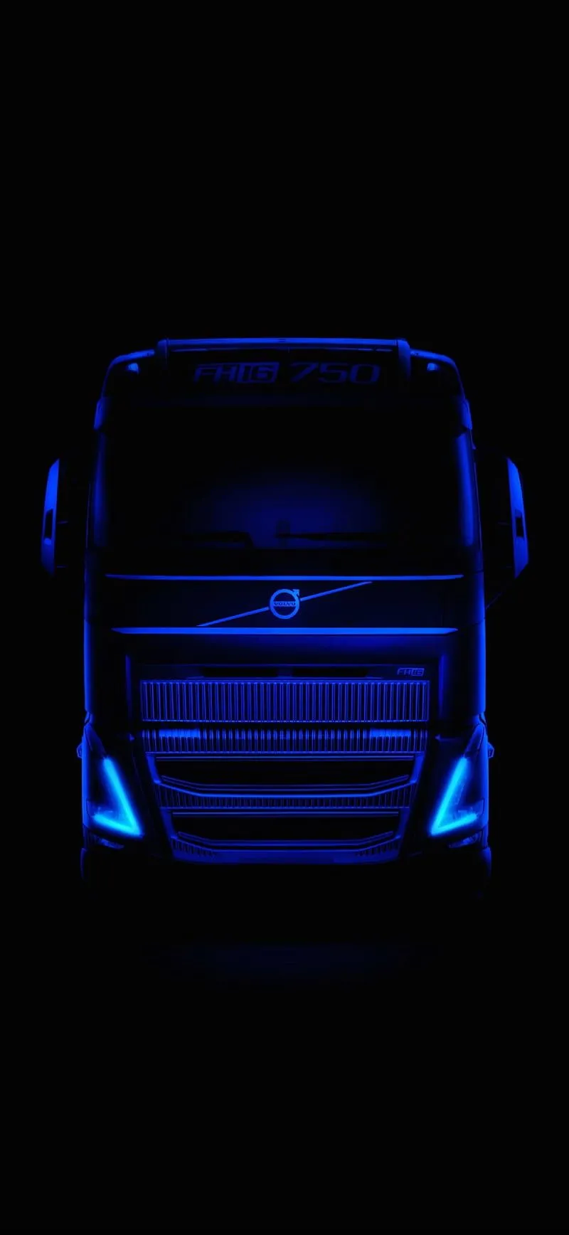 HD neon truck wallpaper