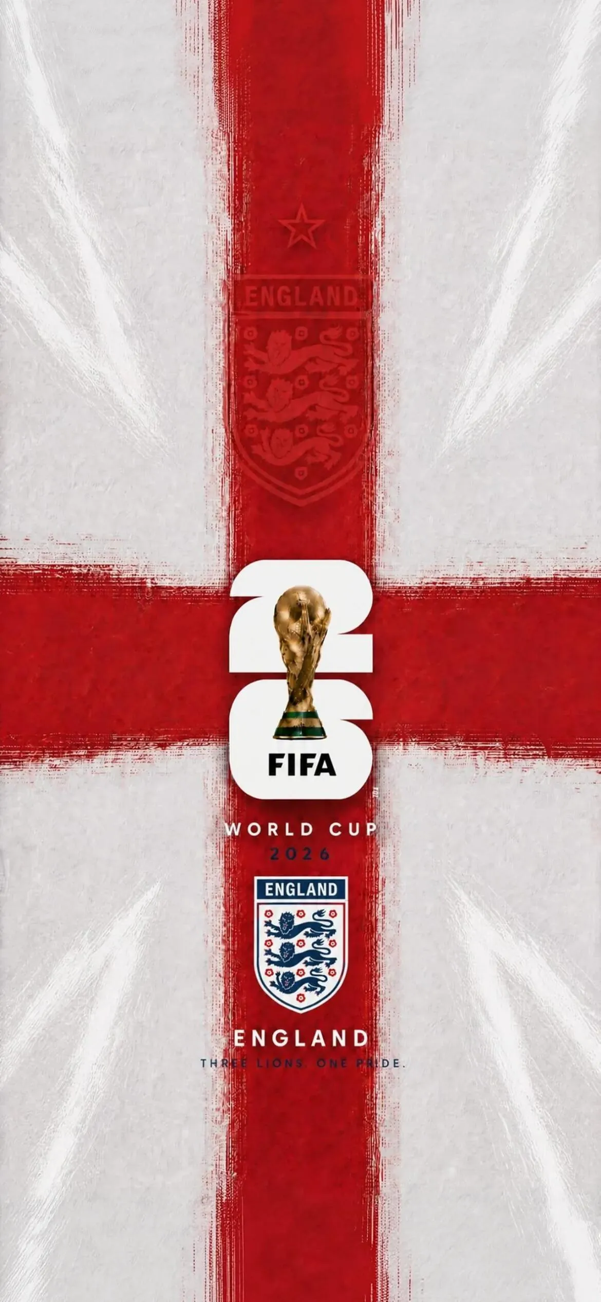 Textured England World Cup Wallpaper
