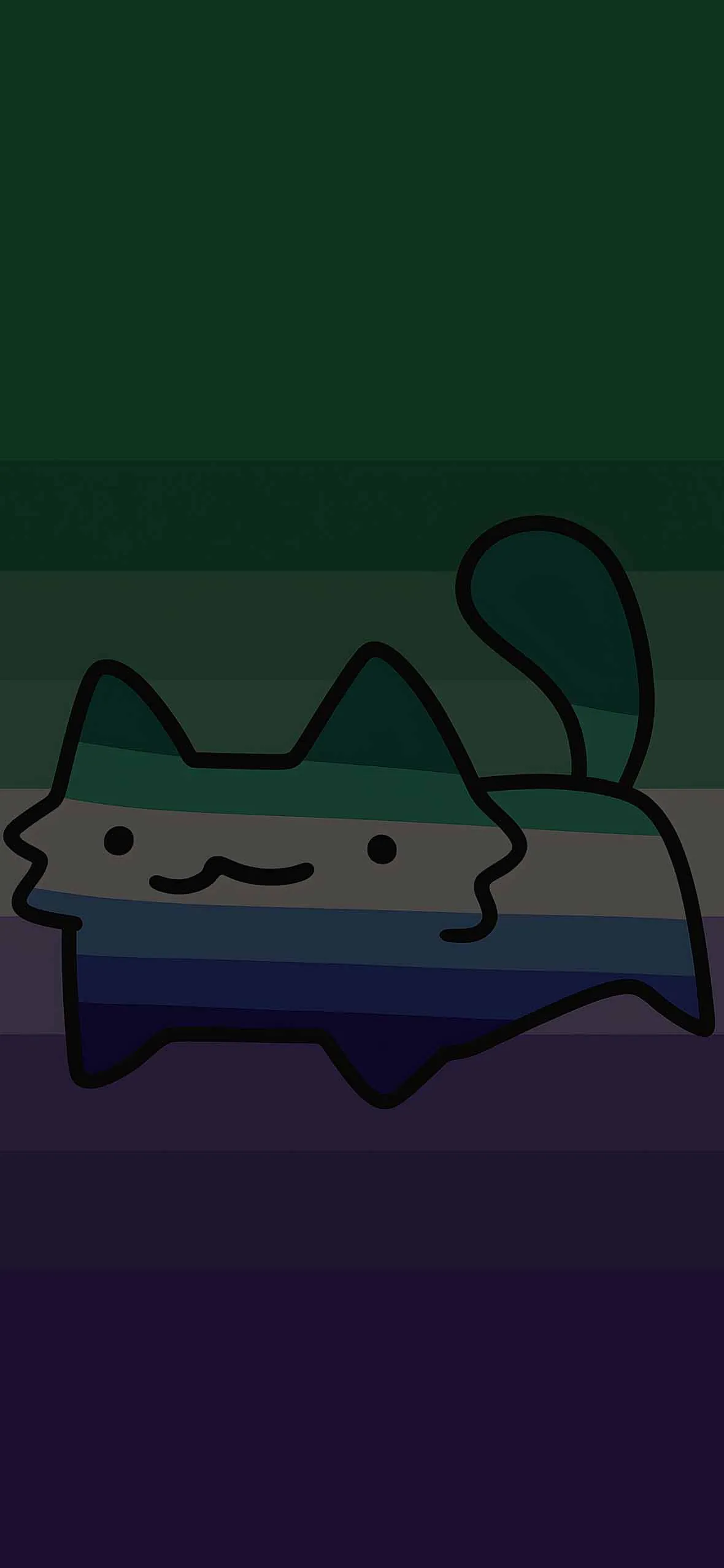 AroAce Gradient Cat LGBTQ Wallpaper Pride Wallpaper