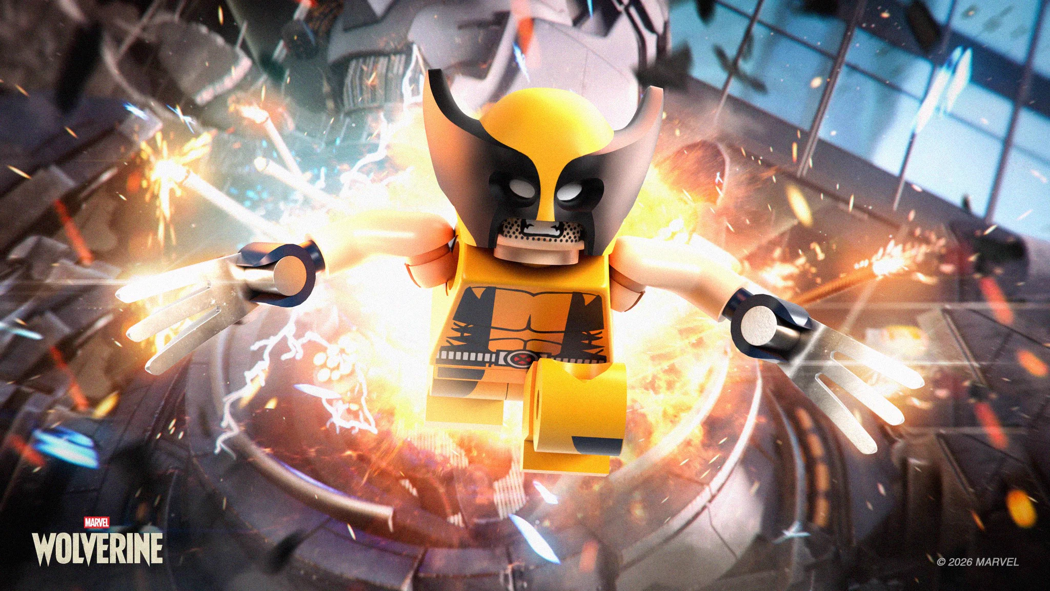 CardnlH shot from #WolverinePS5 recreated in LEGO! @Liam_J_McIntyre