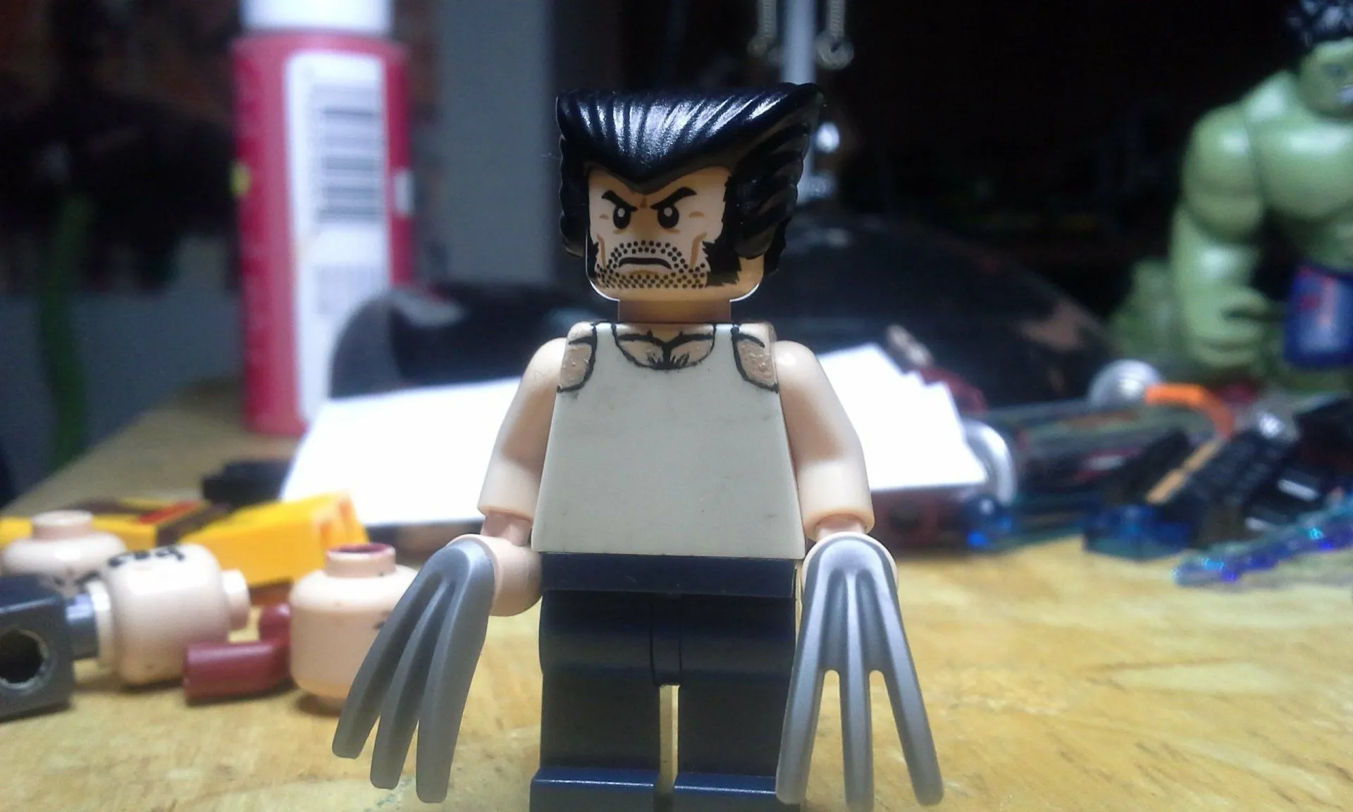 Download Wolverine Man Made Lego HD Wallpaperx1536
