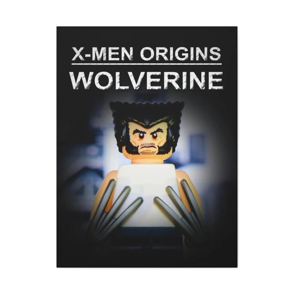 MOC Compatible X Men Origins Wolverine Movie Wall Art Canvas Art With Backing