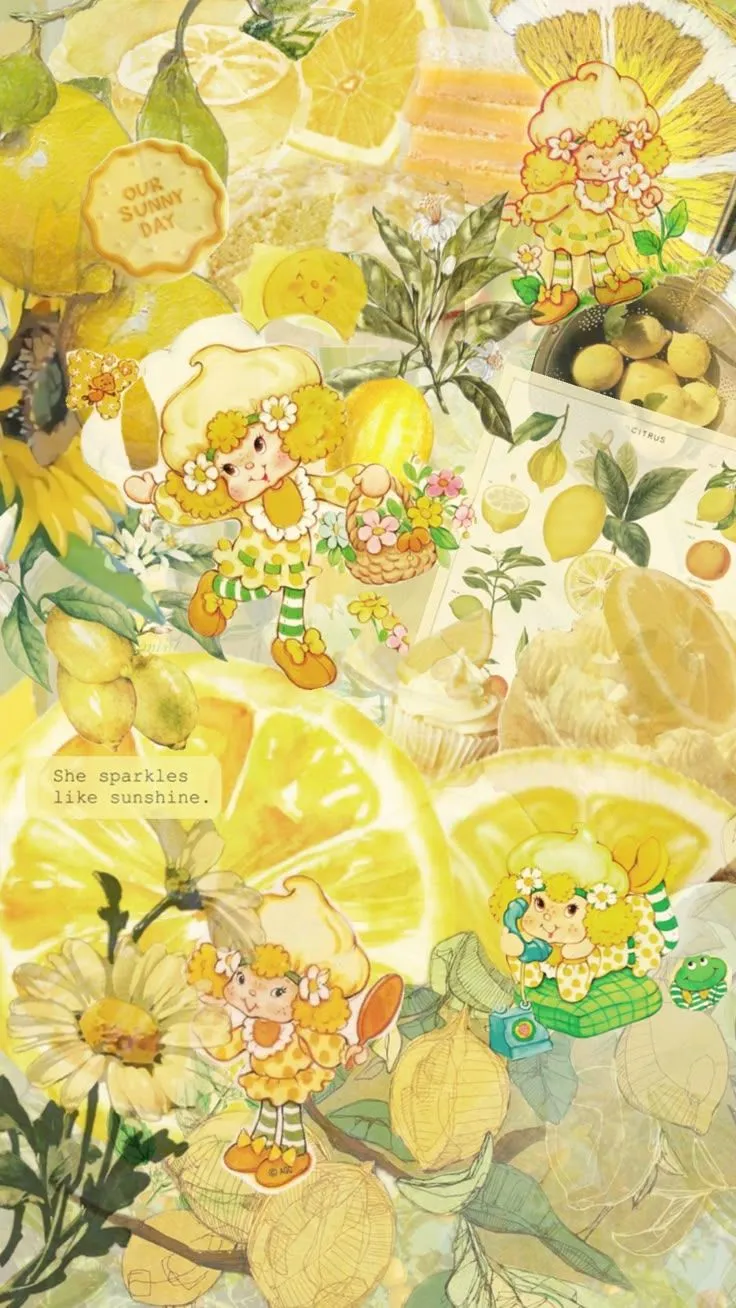 #strawberryshortcake #strawberryshortcakecharacters #lemonmeringue #lemon #vintage #wallpap. Gumball image, Strawberry shortcake cartoon
