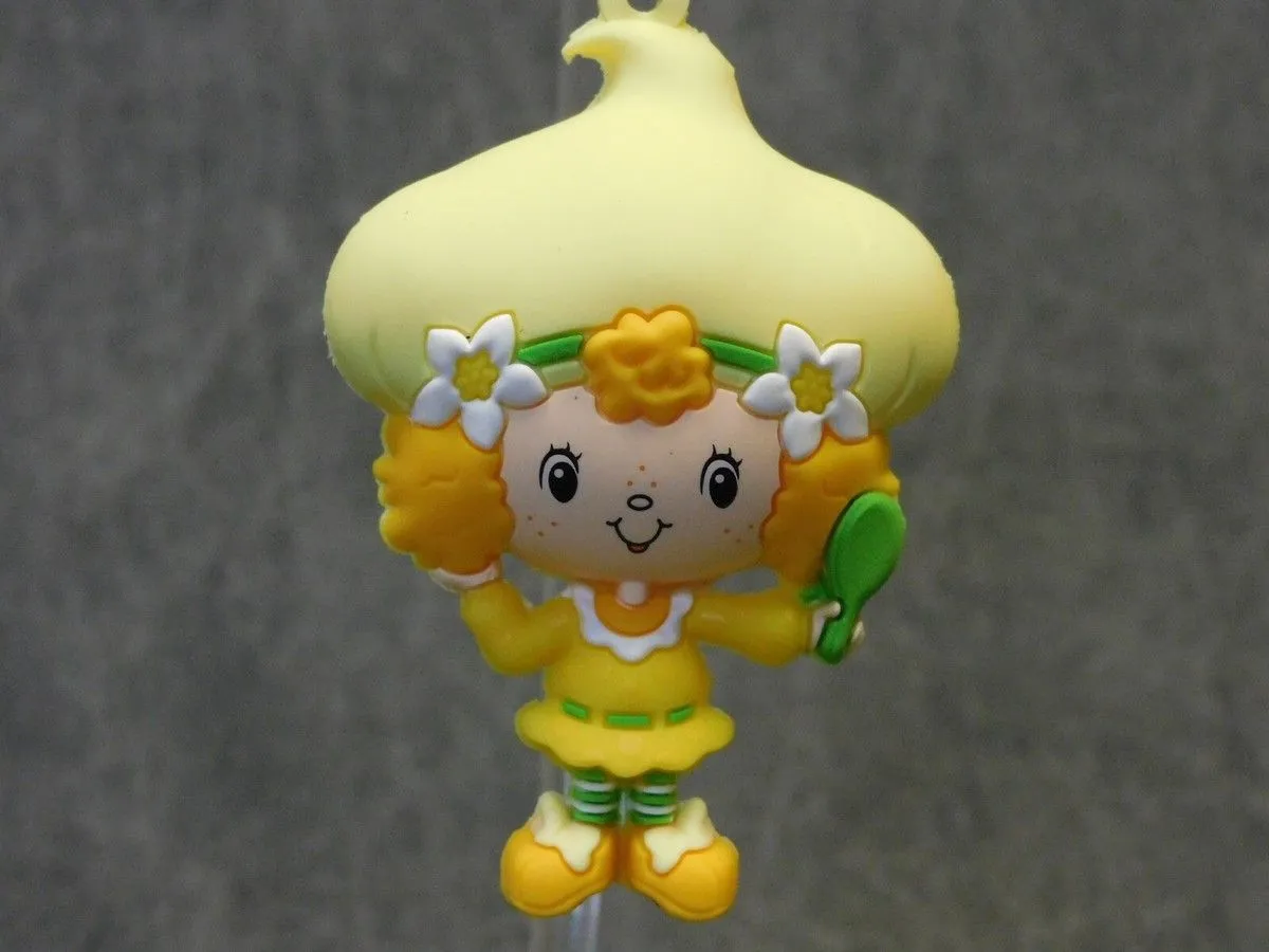 Strawberry Shortcake NEW * Lemon Meringue Clip * Blind Bag Figural Key Monogram