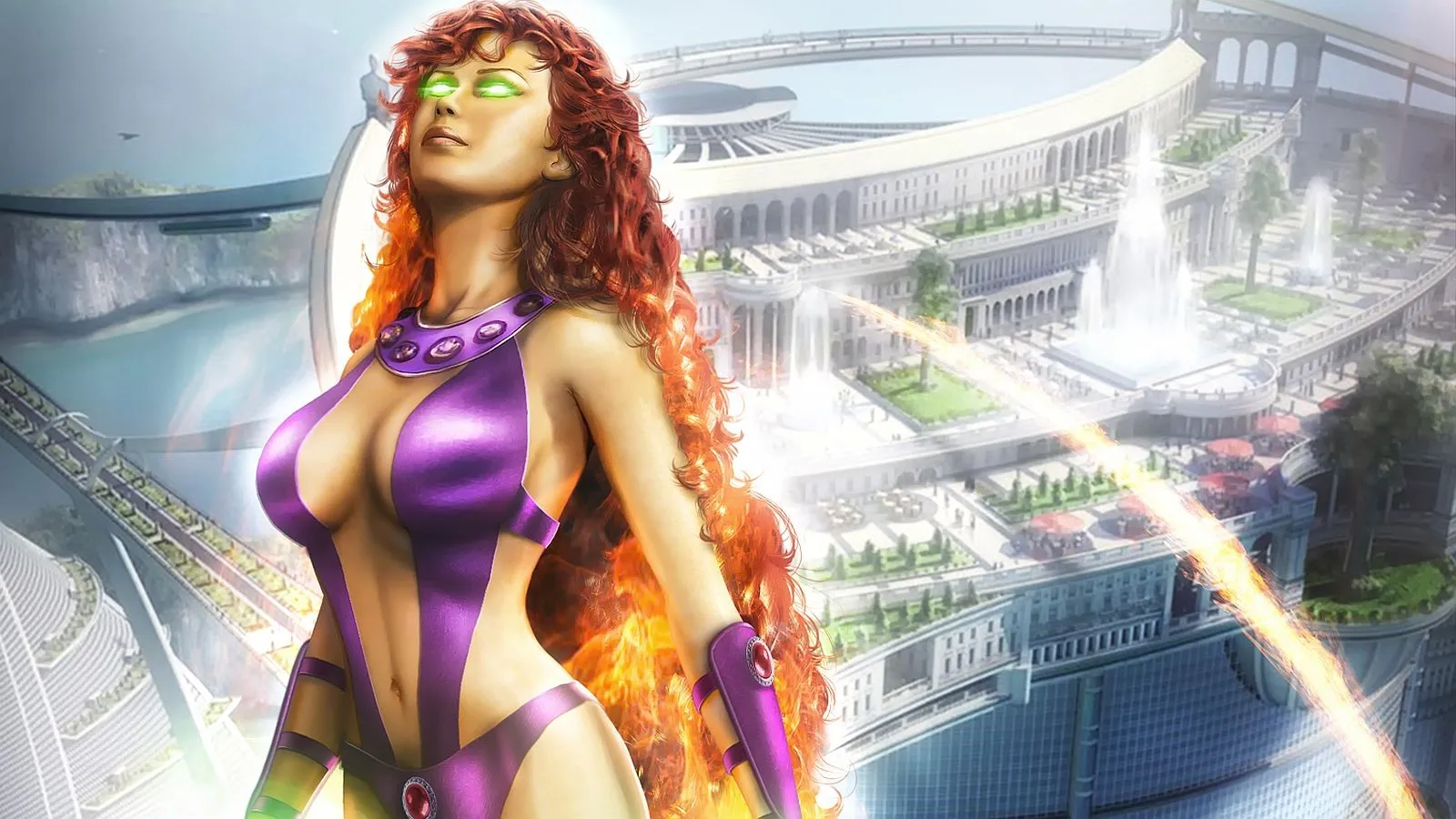 Desktop wallpaper: Starfire (Dc Comics), Starfire, Comics, Dc Comics, Teen Titans 4K free download for PC. 320899