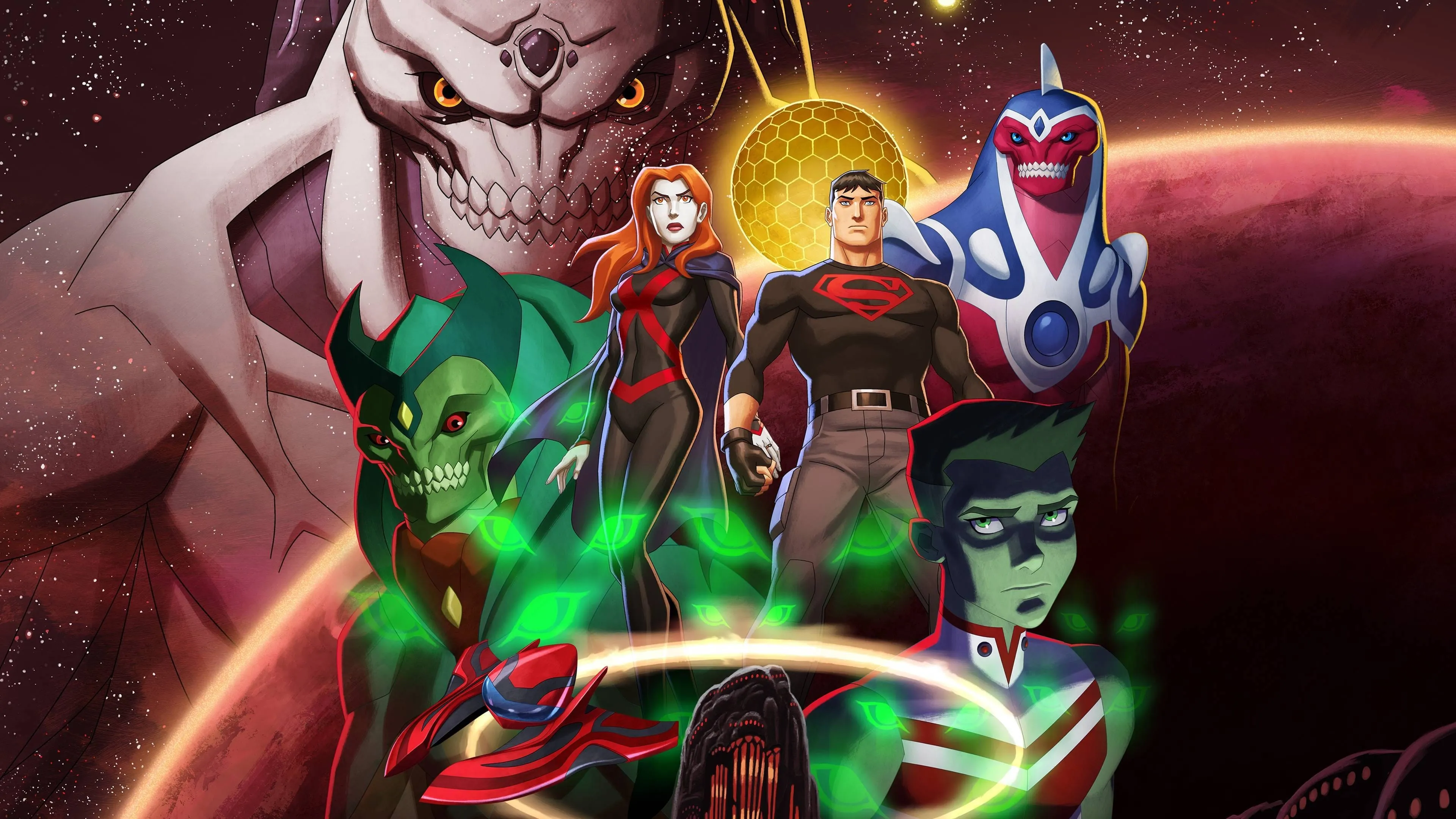 Young Justice 4K: Superboy (Conner Kent), Miss Martian (M'gann M'orzz) & Beast Boyx2160