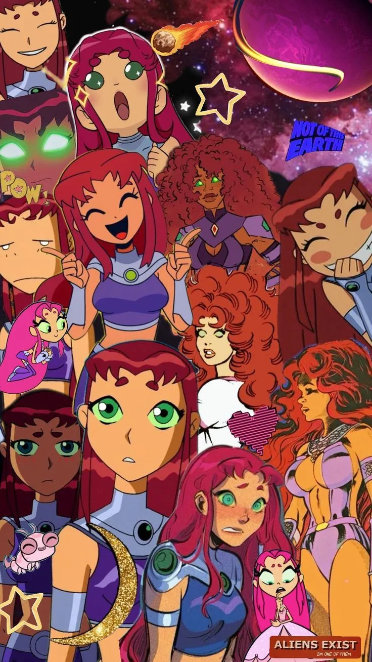 starfire wallpaper #starfire #teentitans #teentitansgo #wallpaper #fyp #pretty