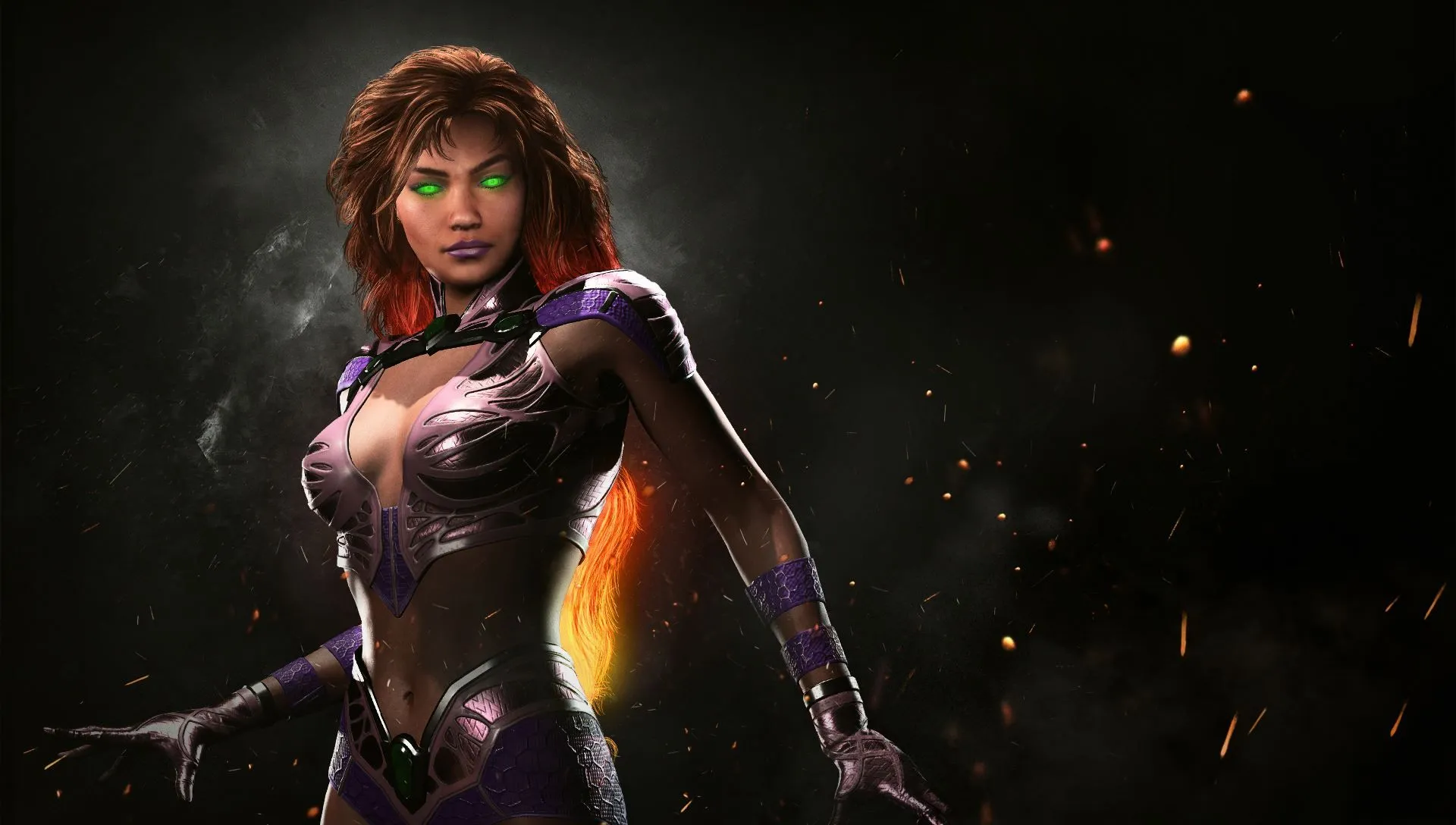 Starfire HD Wallpaper from Injustice 2: Koriand'r in Actionx1088