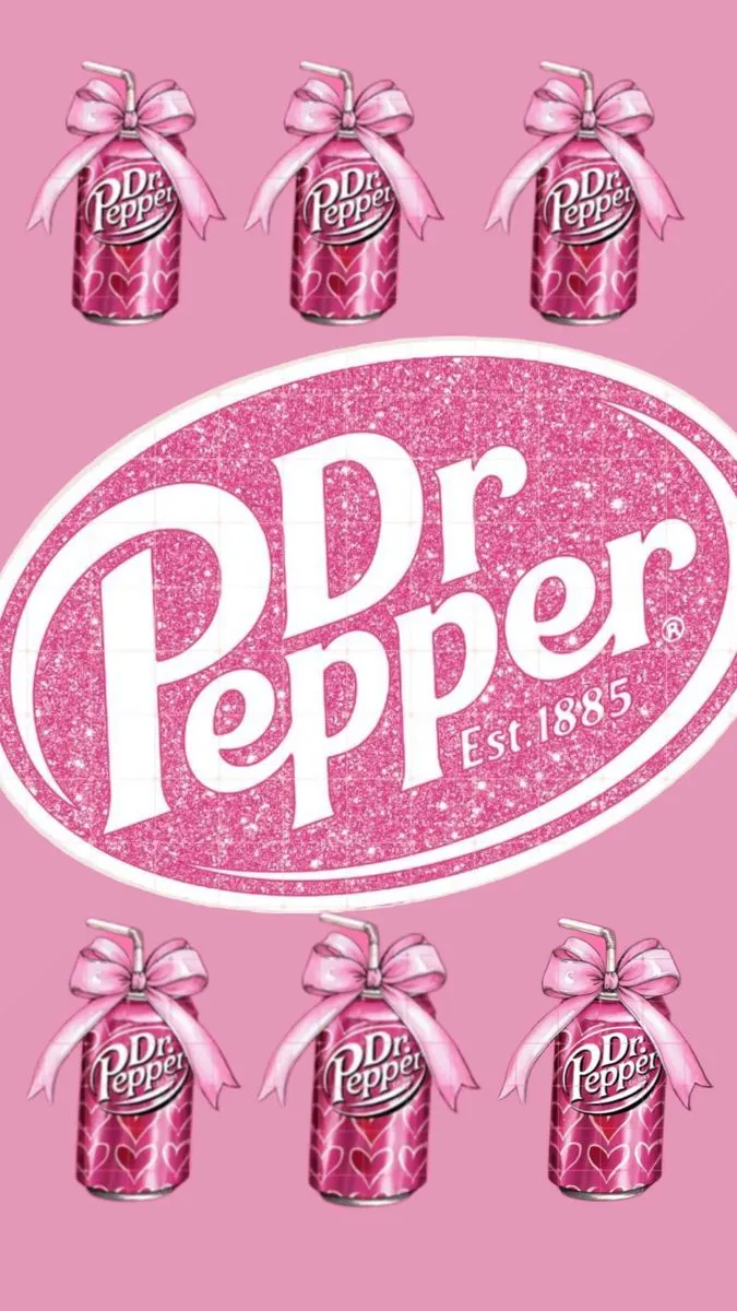 Dr pepper wallpaper iphone aesthetic. Dr pepper background preppy, Dr pepper screen saver, Pink dr pepper