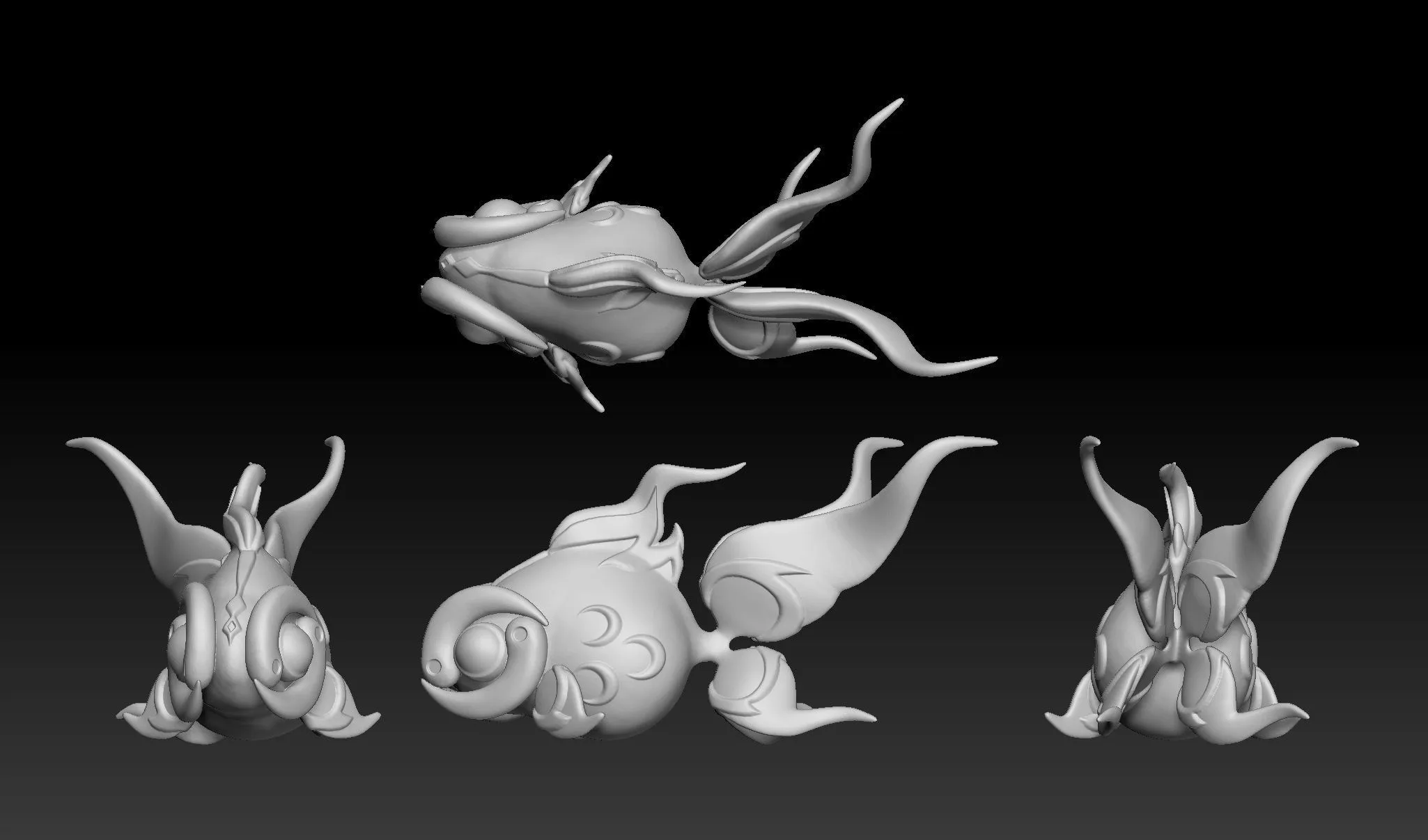 Pokemon Chi Yu 3D Model 3D Printable