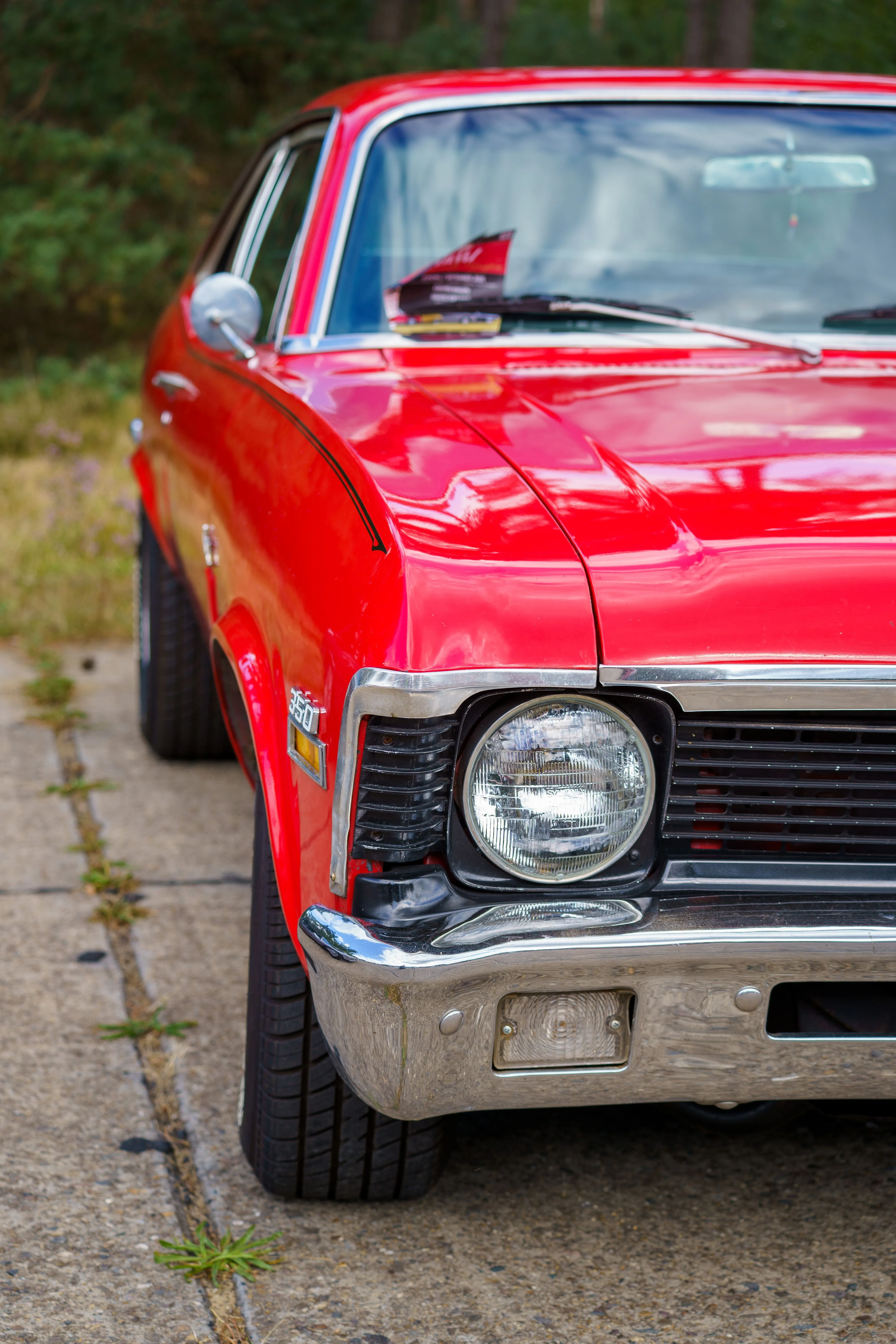 Close Up Of Classic Red Yenko Chevy Nova · Free