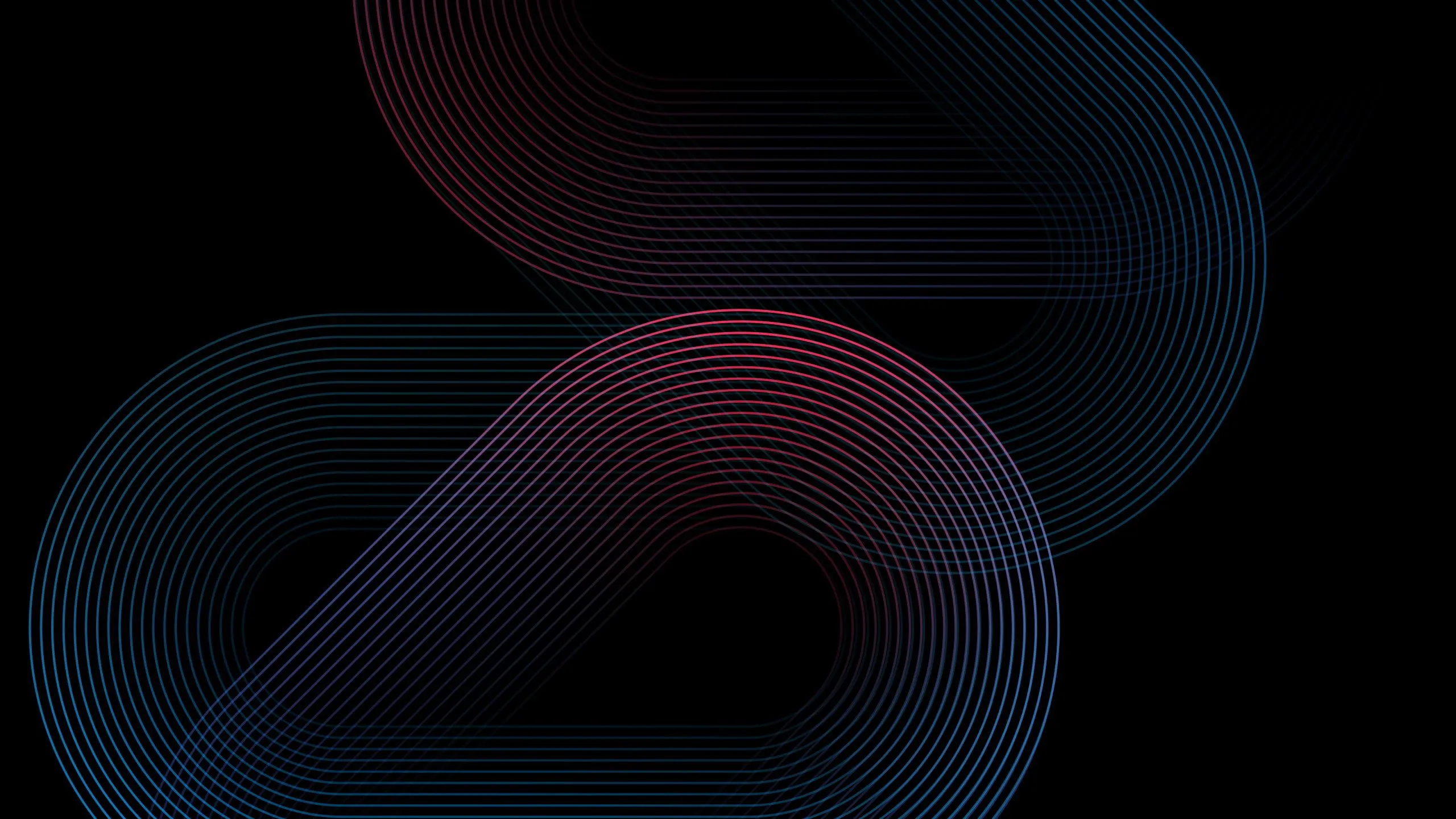 Shapes, Neon, Dark, Black HD wallpaper