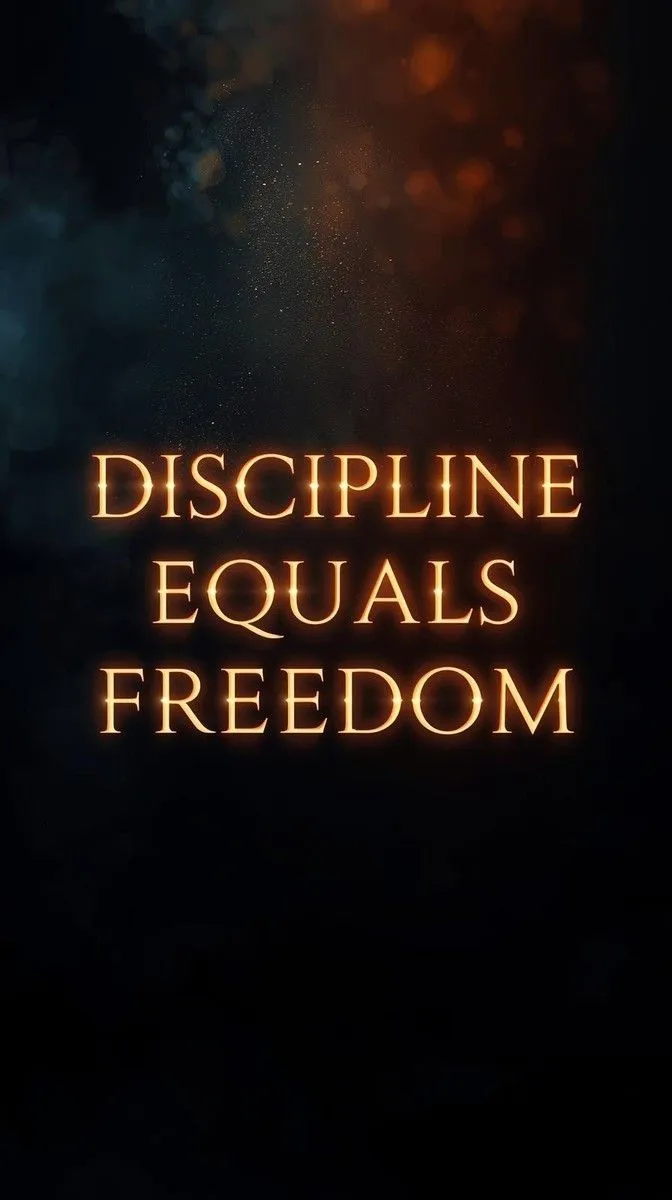 Discipline Quote Affirmation Phone Wallpaper 4K Motivational iPhone Background